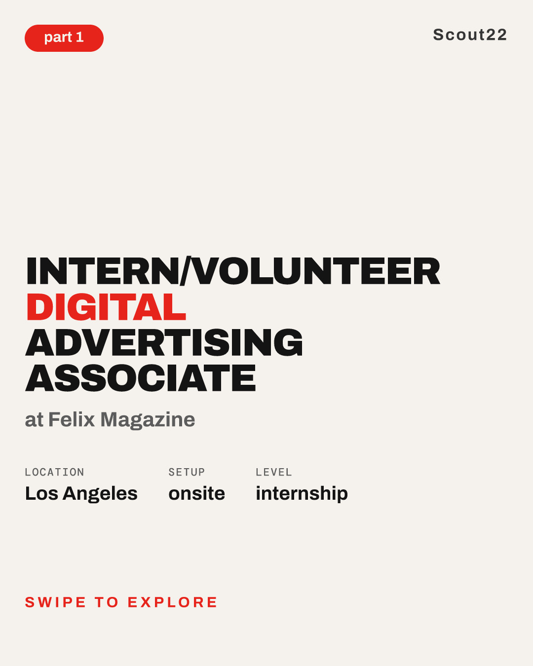 Intern/Volunteer Digital Advertising Associate at Felix Magazine