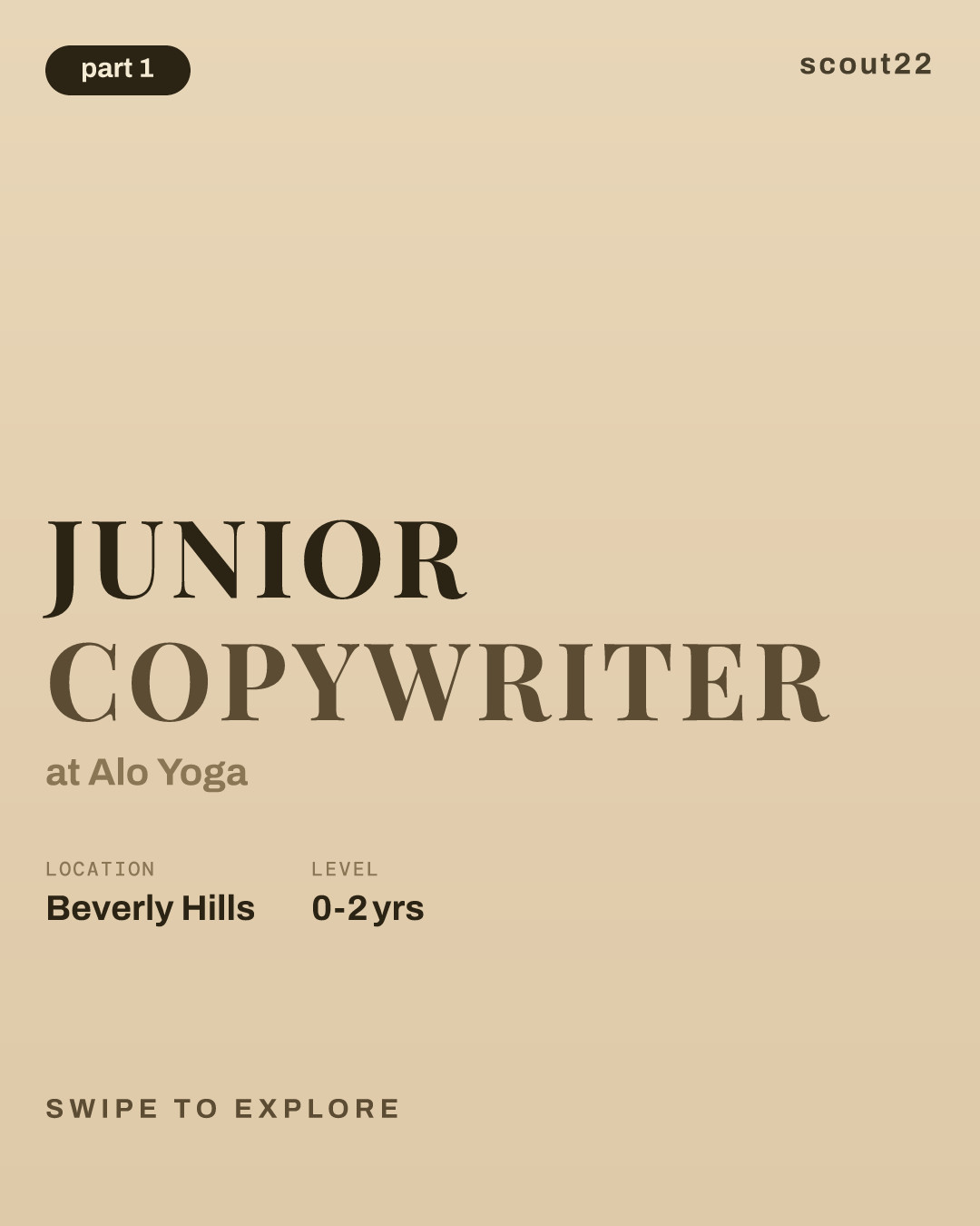 Junior Copywriter at Alo Yoga