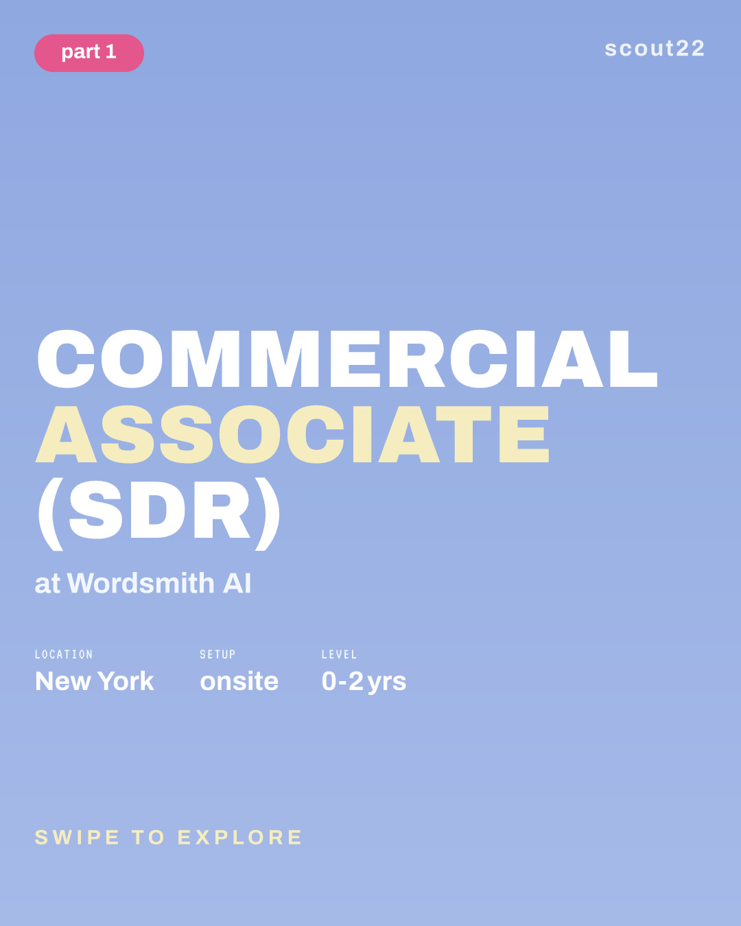 Commercial Associate (SDR) at Wordsmith AI