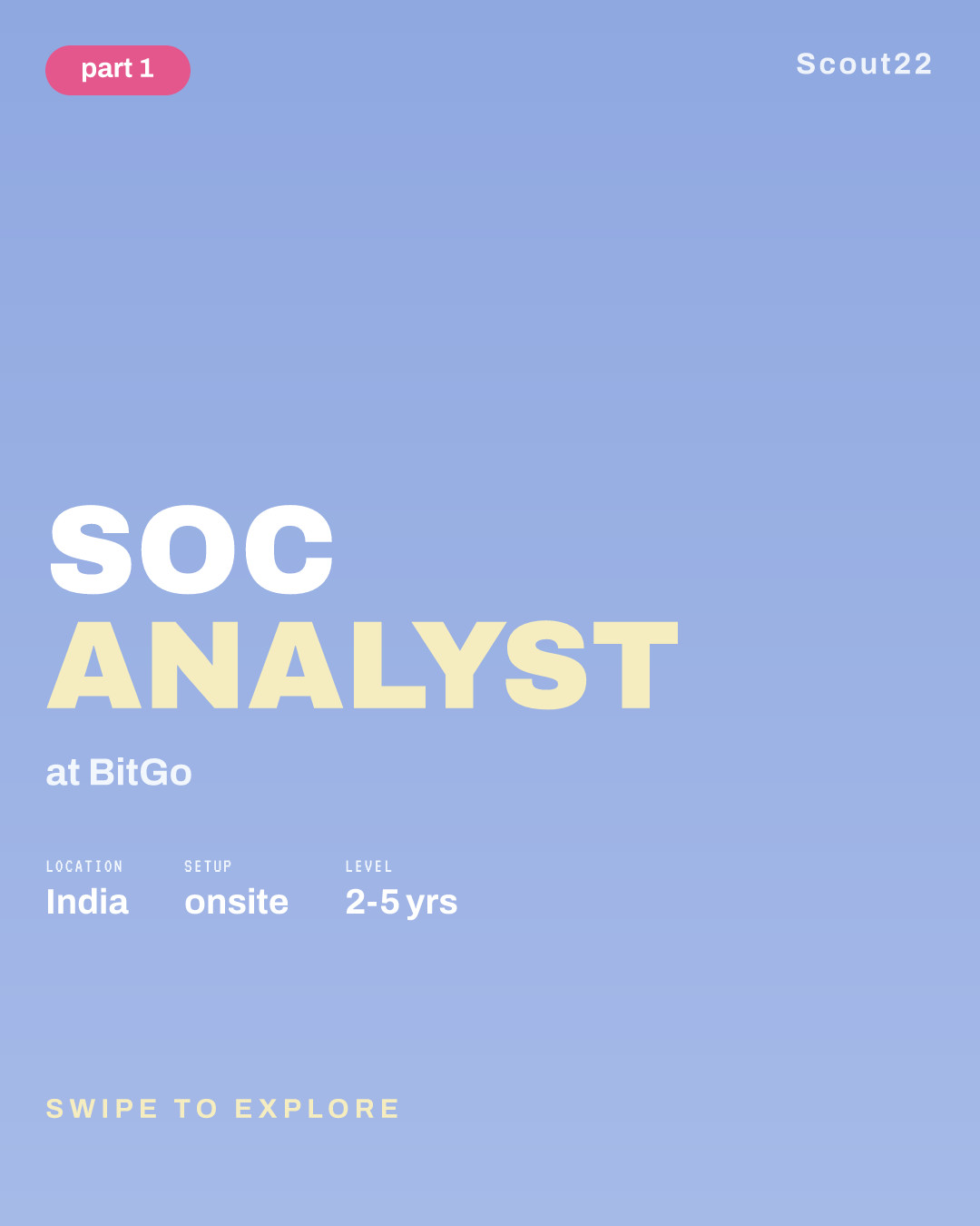 SOC Analyst at BitGo
