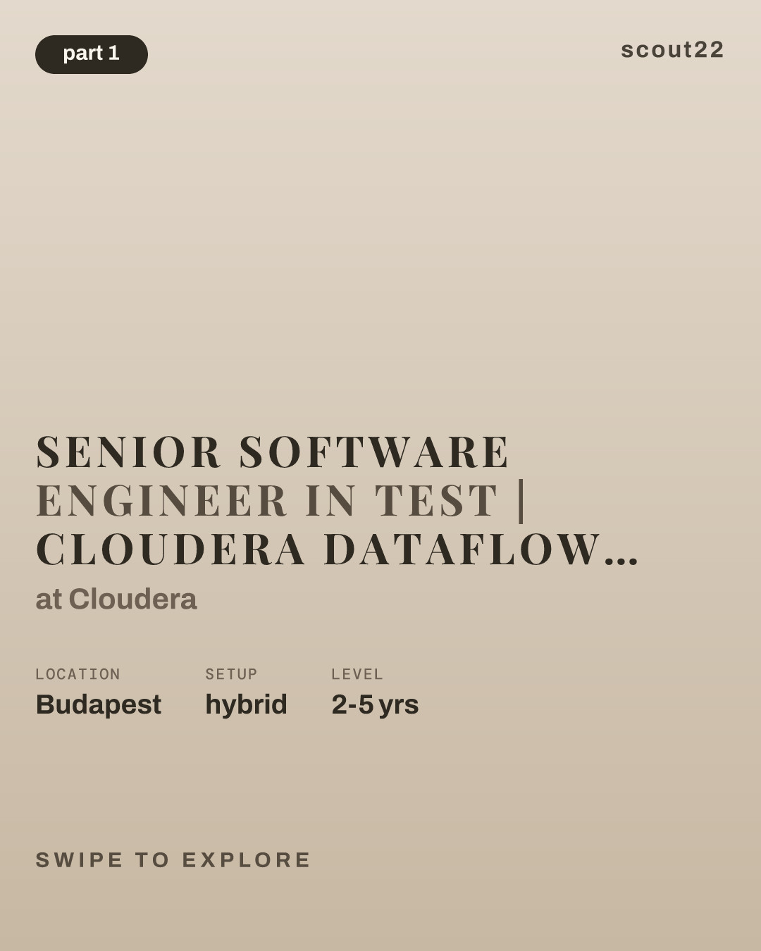 Senior Software Engineer in Test | Cloudera DataFlow (CDF) Quality Assurance at Cloudera