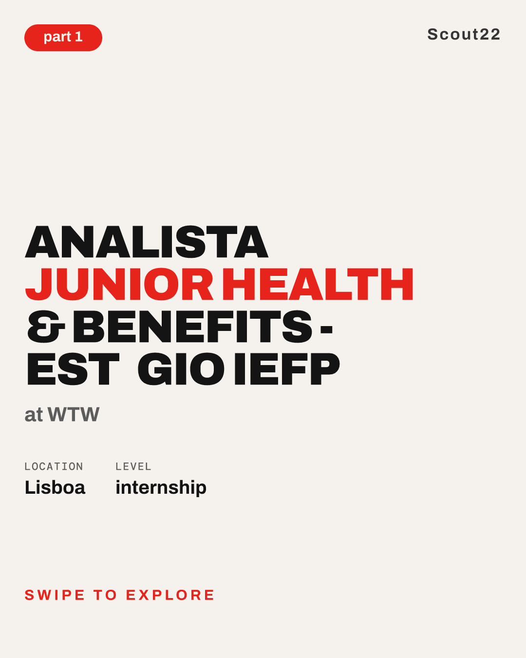 Analista Junior Health & Benefits - Estágio IEFP at WTW