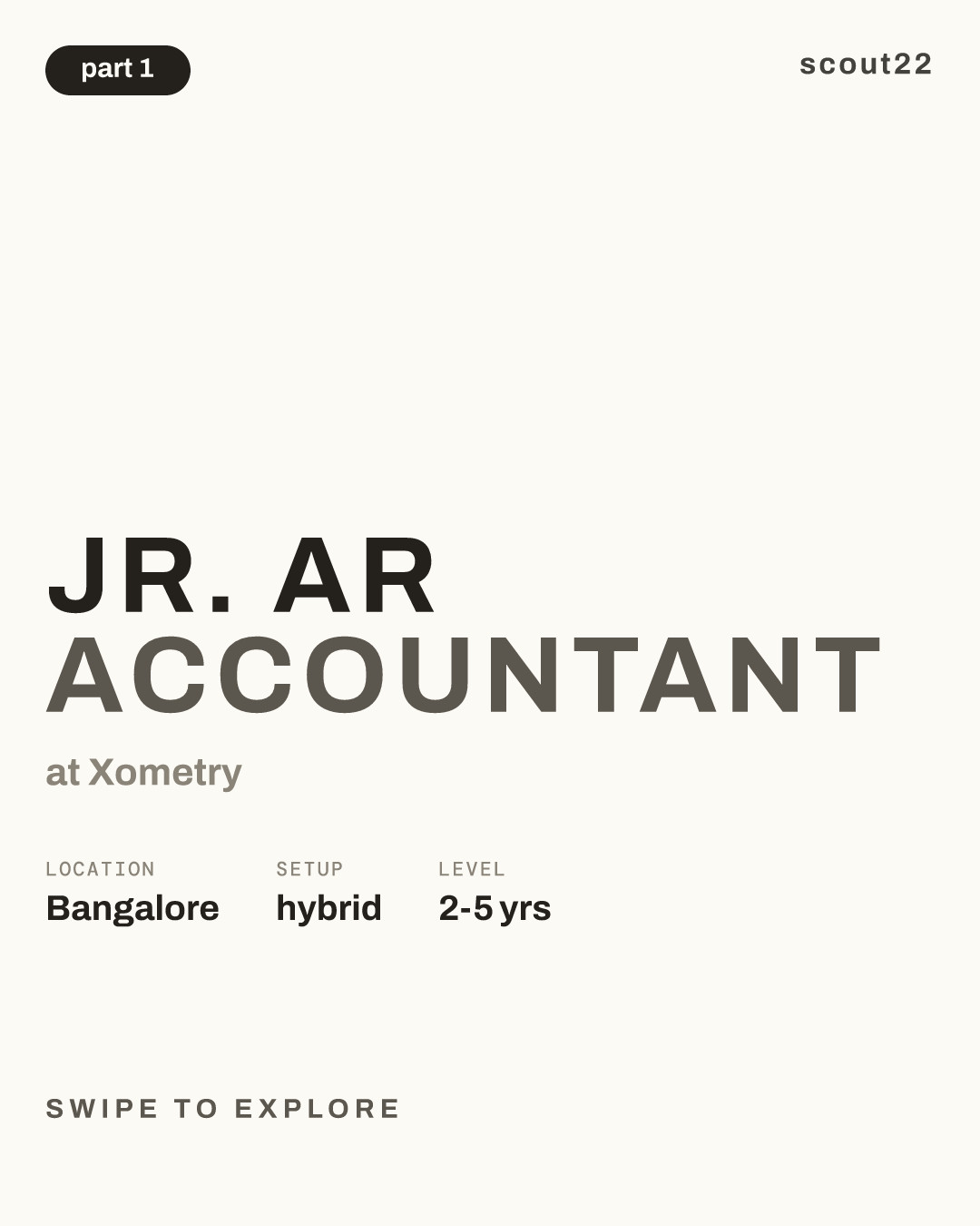 Jr. AR Accountant at Xometry