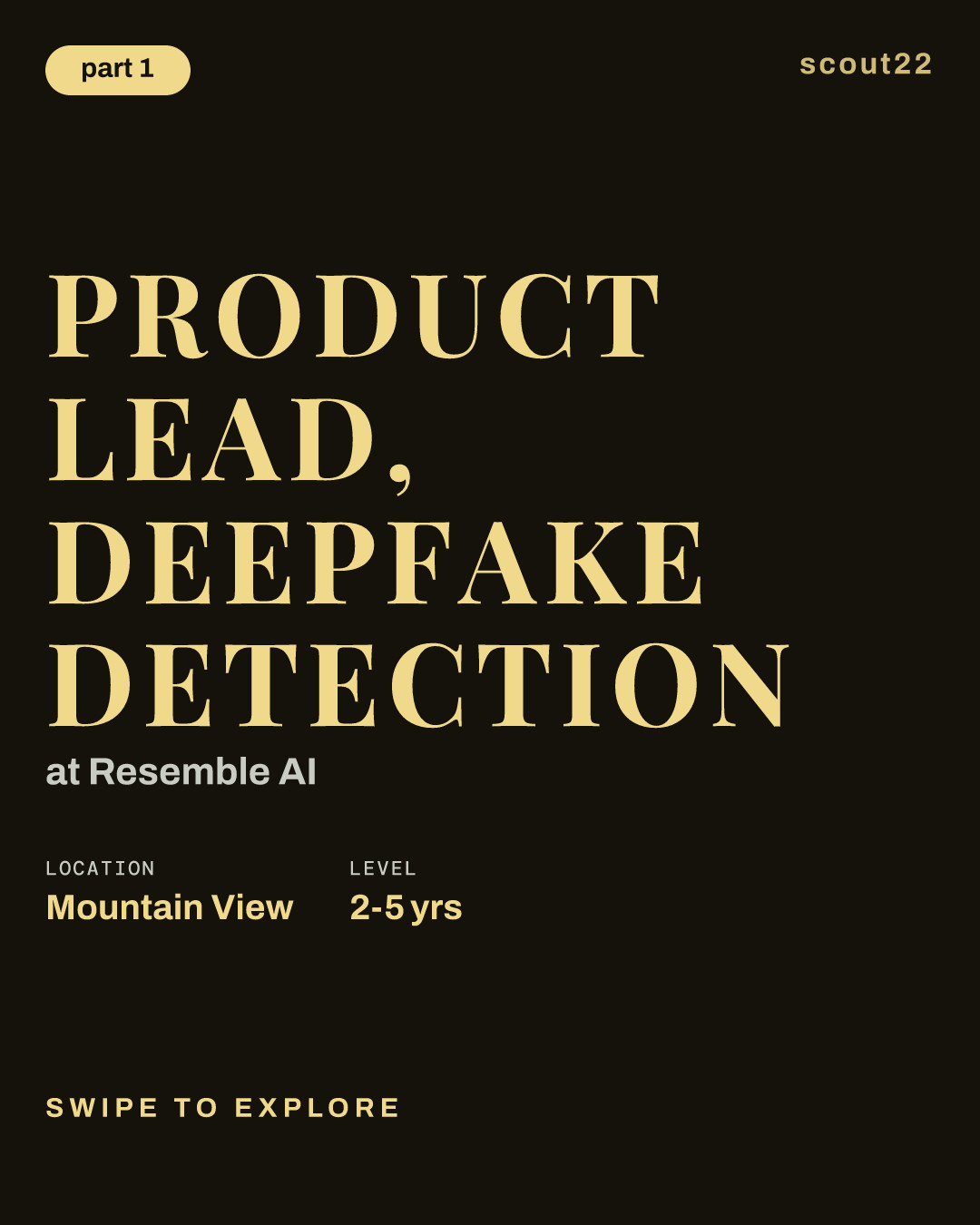 Product Lead, Deepfake Detection at Resemble AI