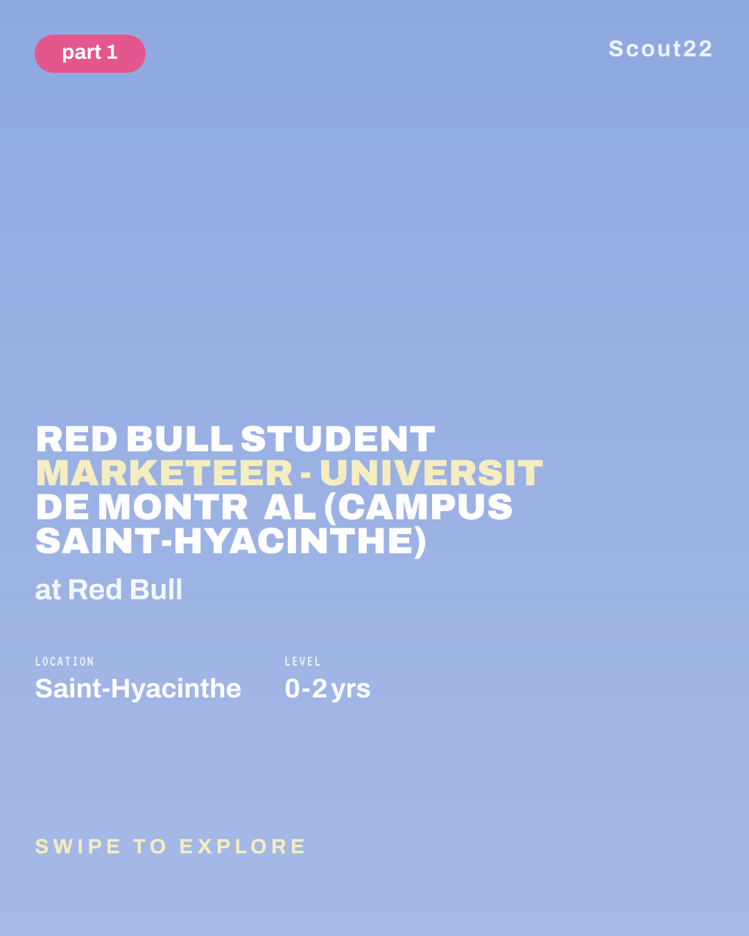 Red Bull Student Marketeer - Université de Montréal (Campus Saint-Hyacinthe) at Red Bull