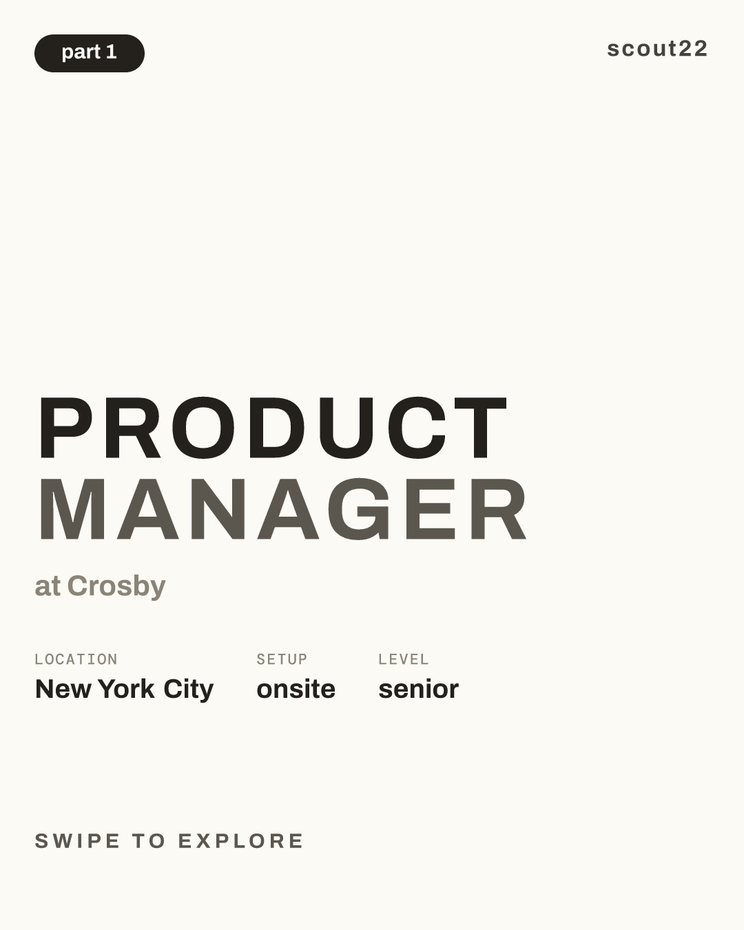 Product Manager at Crosby