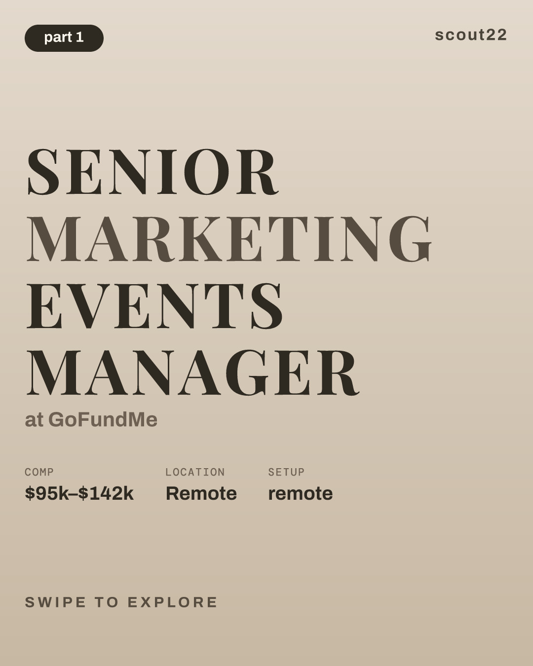 Senior Marketing Events Manager at GoFundMe