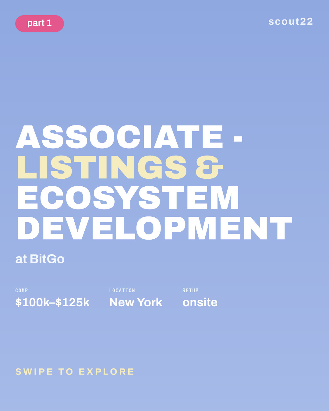 Associate - Listings & Ecosystem Development at BitGo