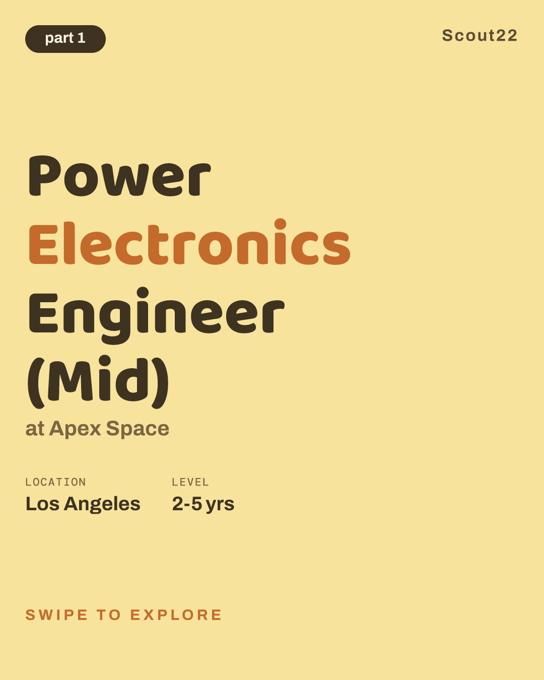Power Electronics Engineer (Mid) at Apex Space