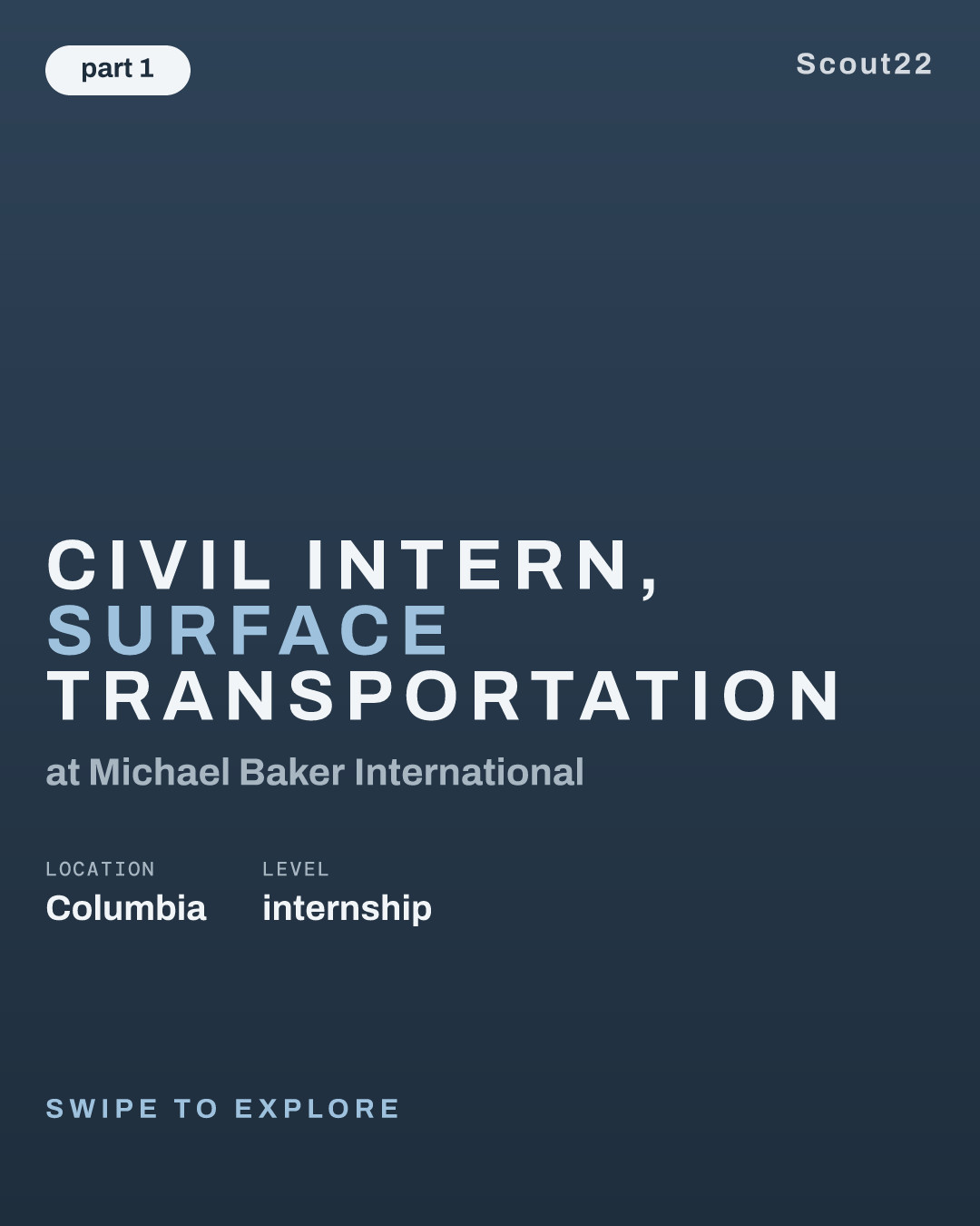 Civil Intern, Surface Transportation at Michael Baker International