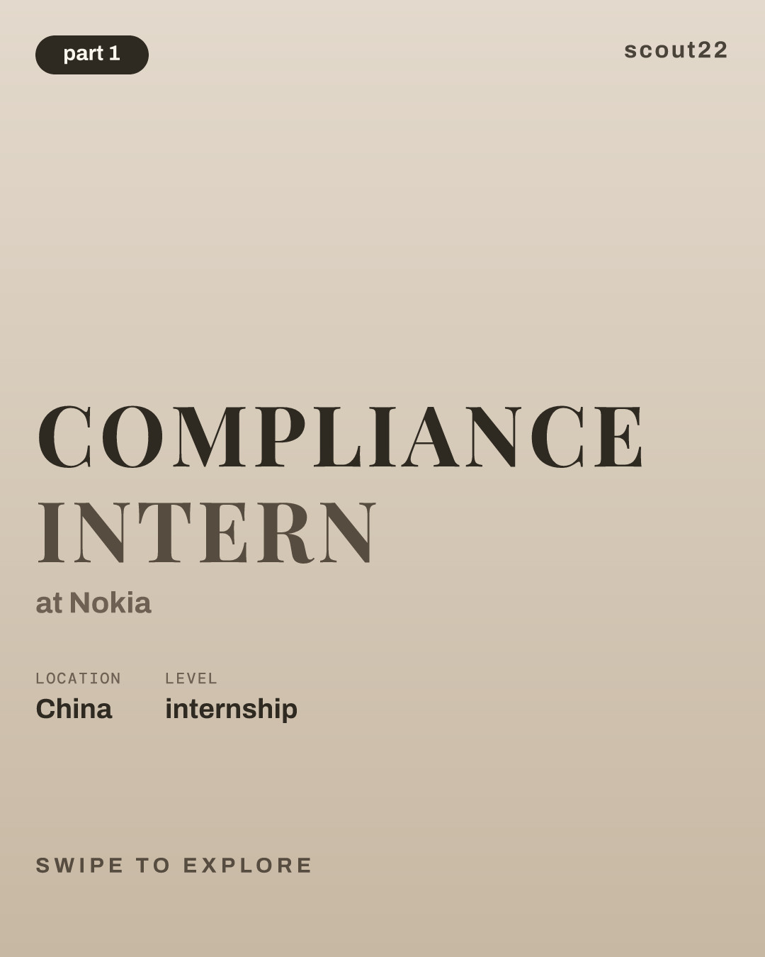 Compliance Intern at Nokia