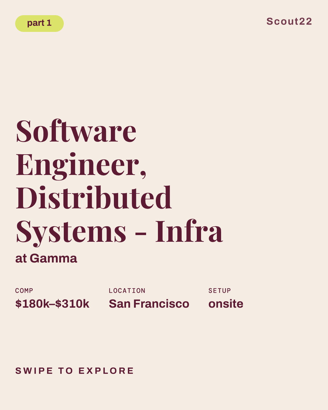 Software Engineer, Distributed Systems - Infra at Gamma