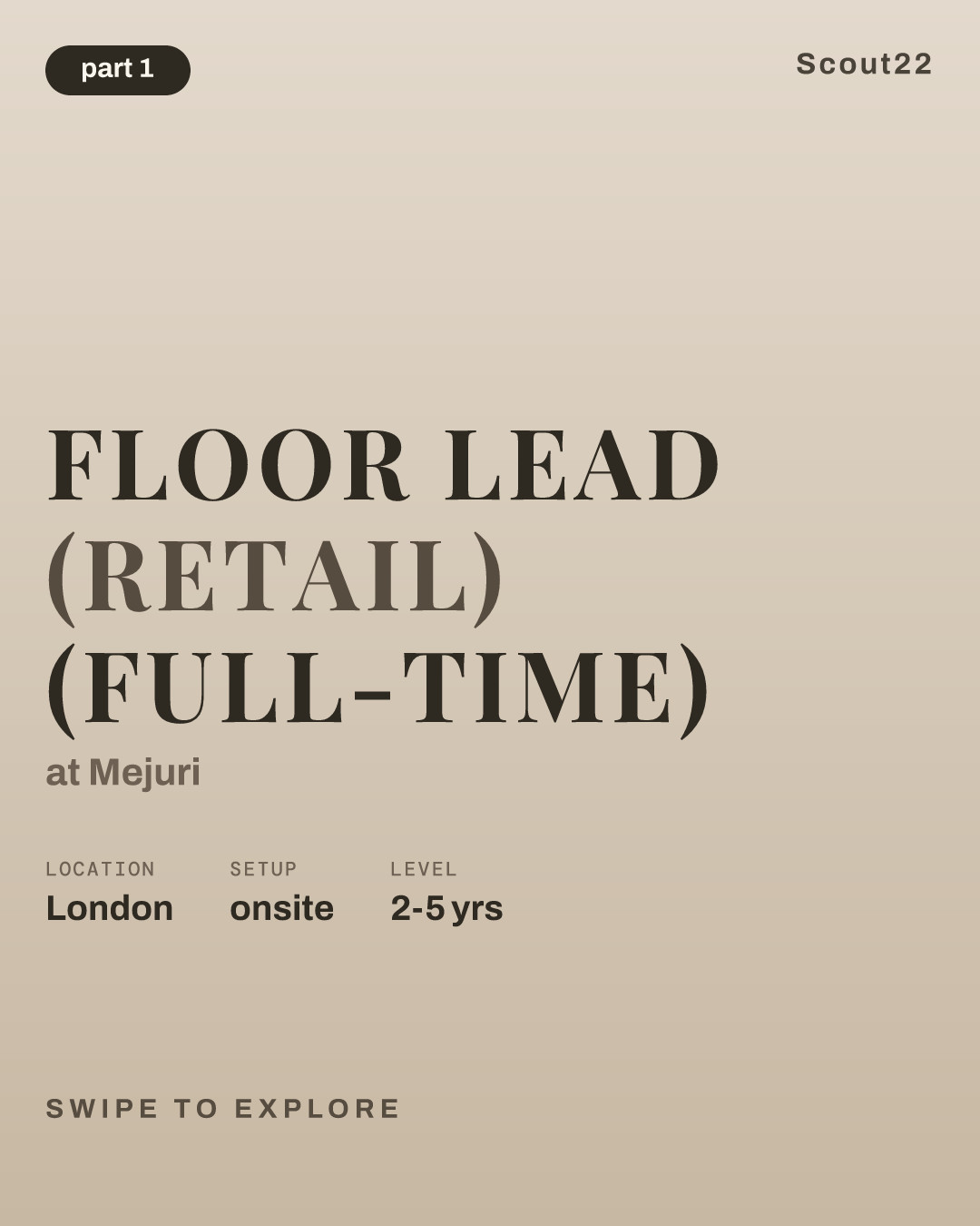 Floor Lead (Retail) (Full-time) at Mejuri
