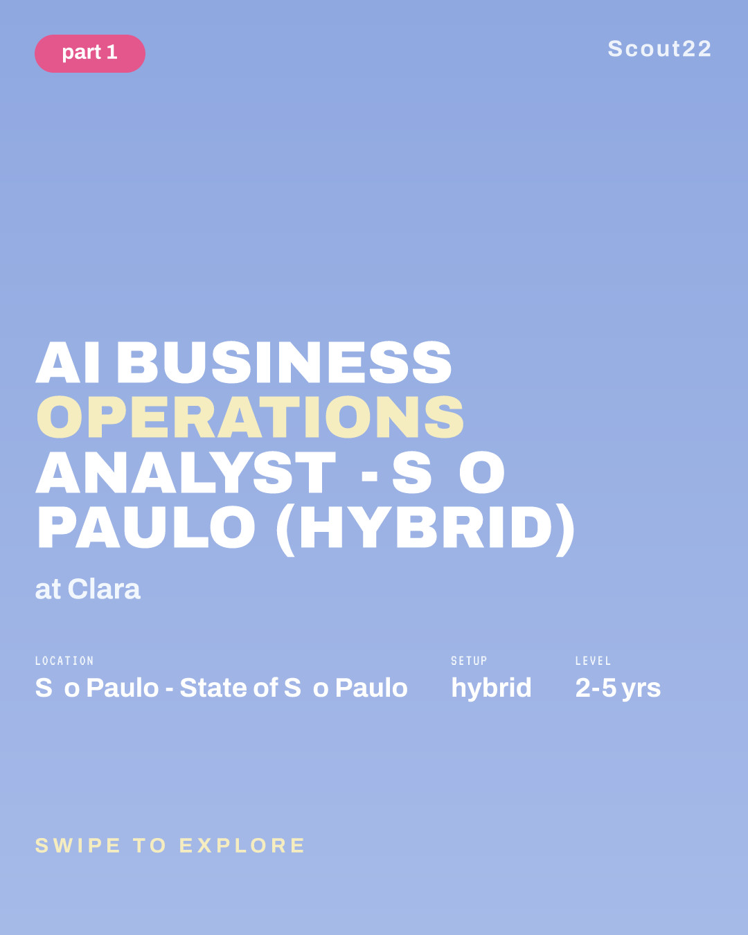 AI Business Operations Analyst - São Paulo (Hybrid) at Clara