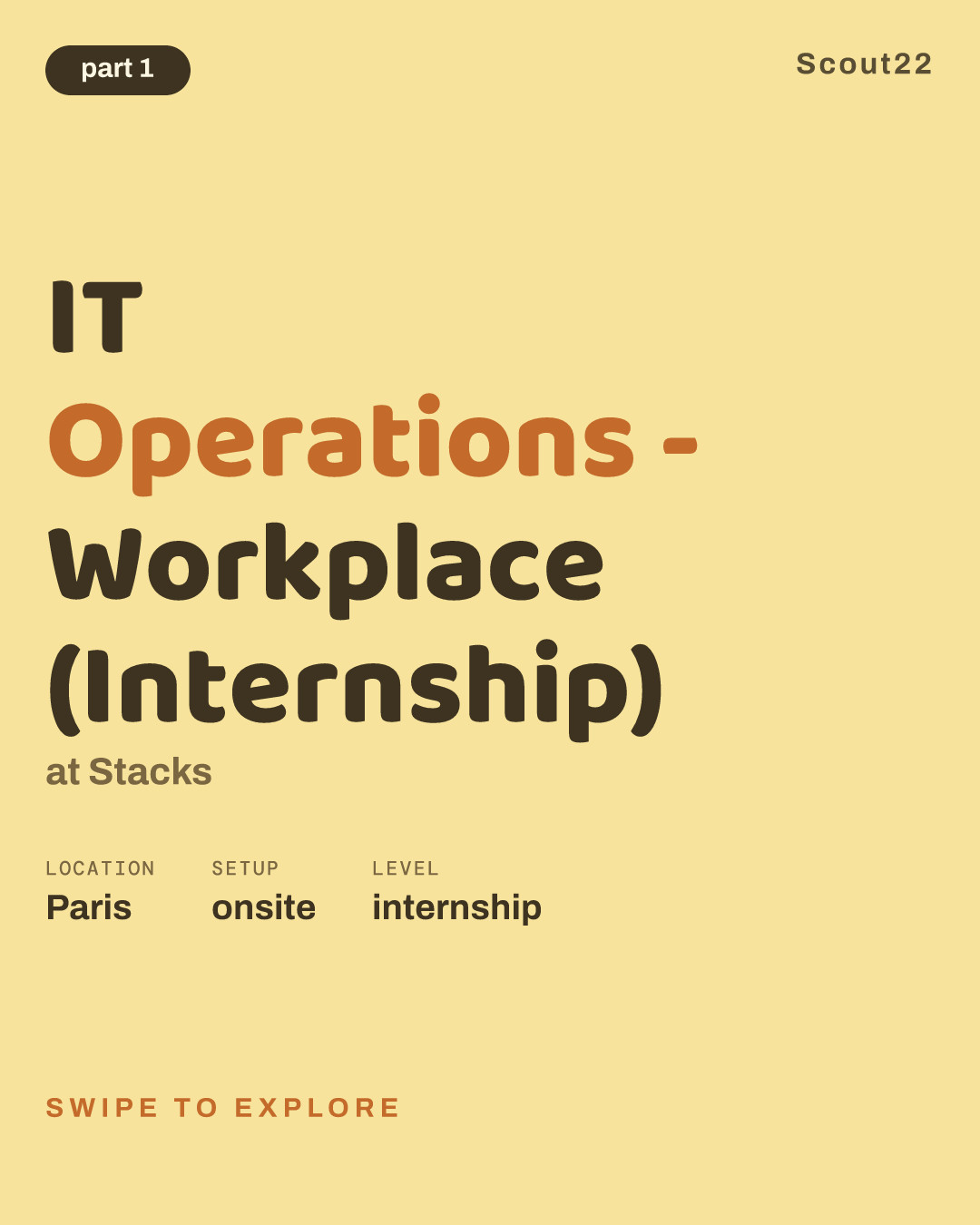 IT Operations - Workplace (Internship) at Stacks