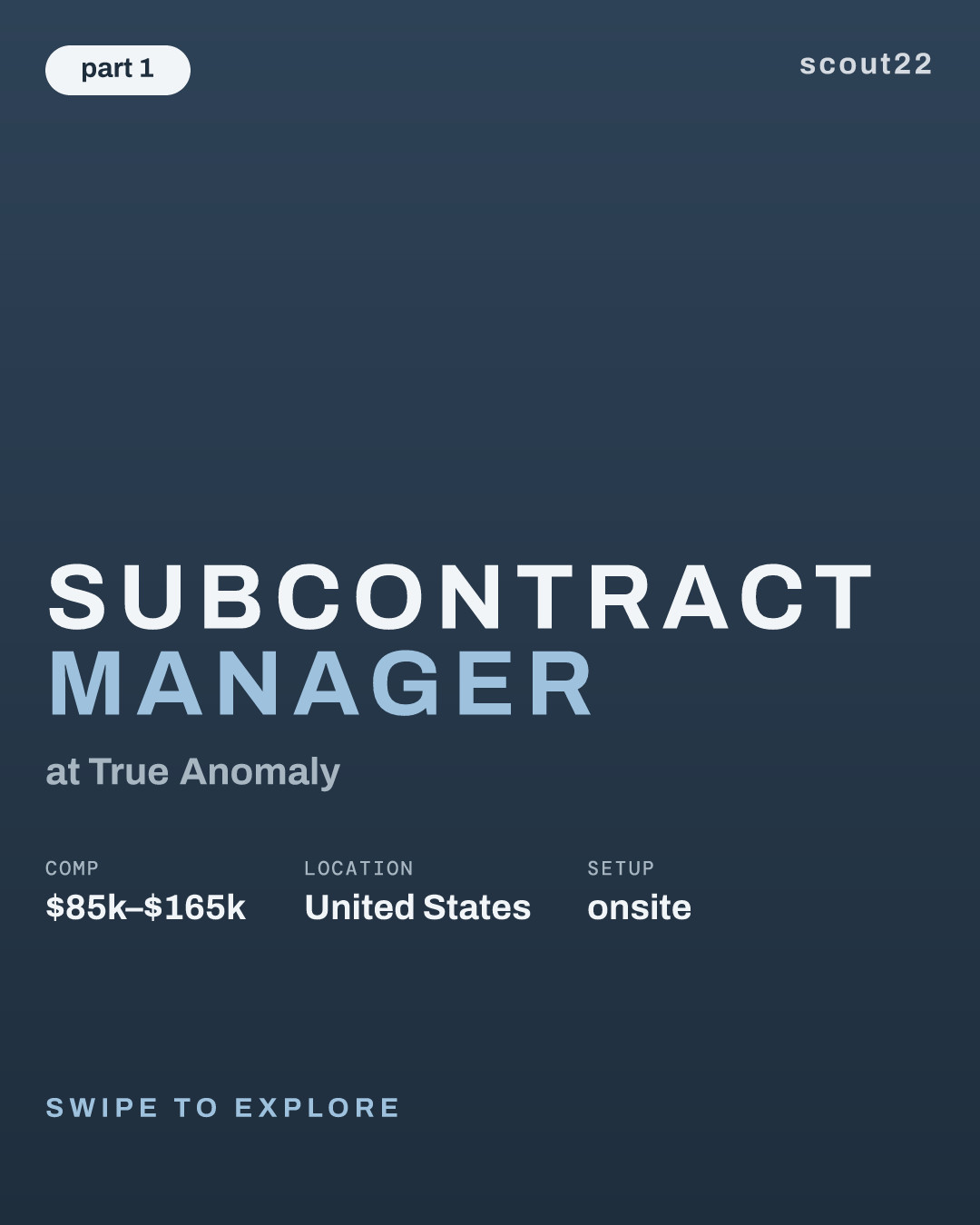 Subcontract Manager at True Anomaly