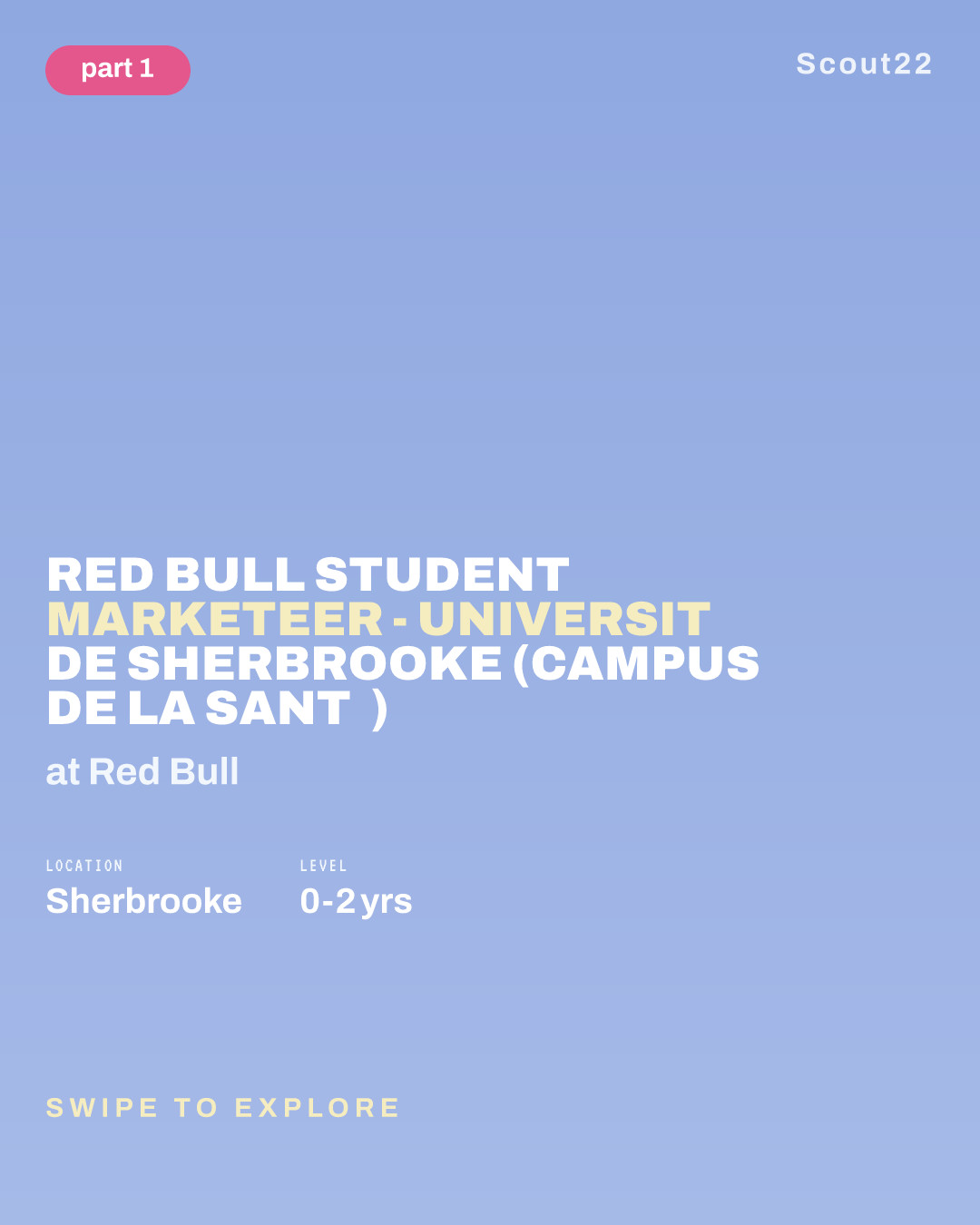 Red Bull Student Marketeer - Université de Sherbrooke (Campus de la santé) at Red Bull