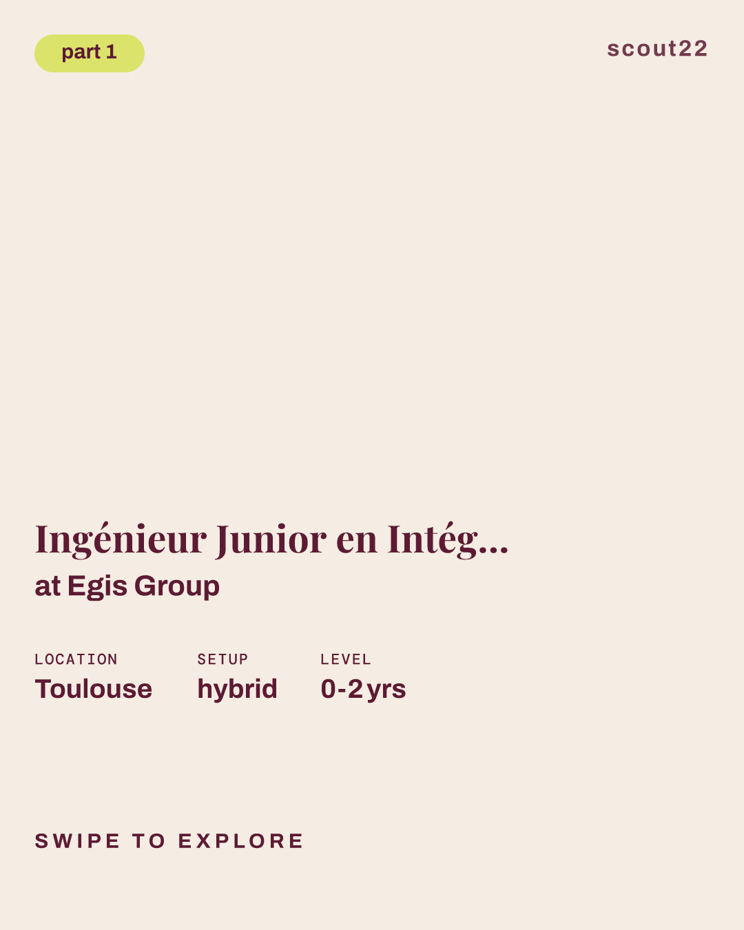 Ingénieur Junior en Intégration et Validation de Systèmes de Contrôle du Trafic Aérien at Egis Group
