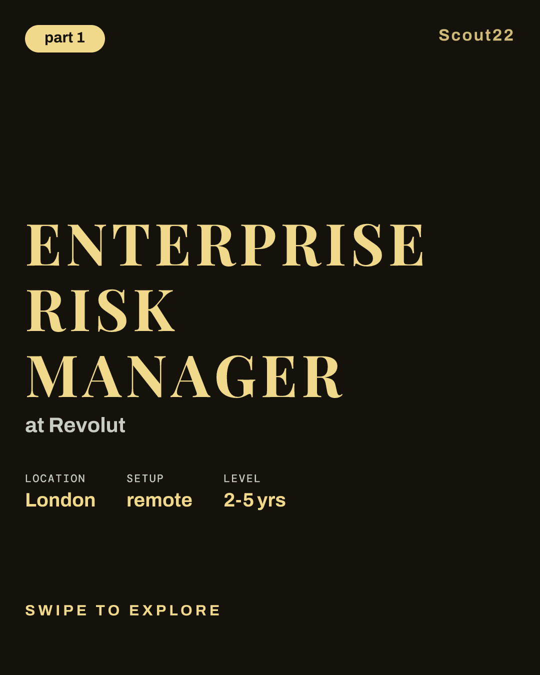 Enterprise Risk Manager at Revolut