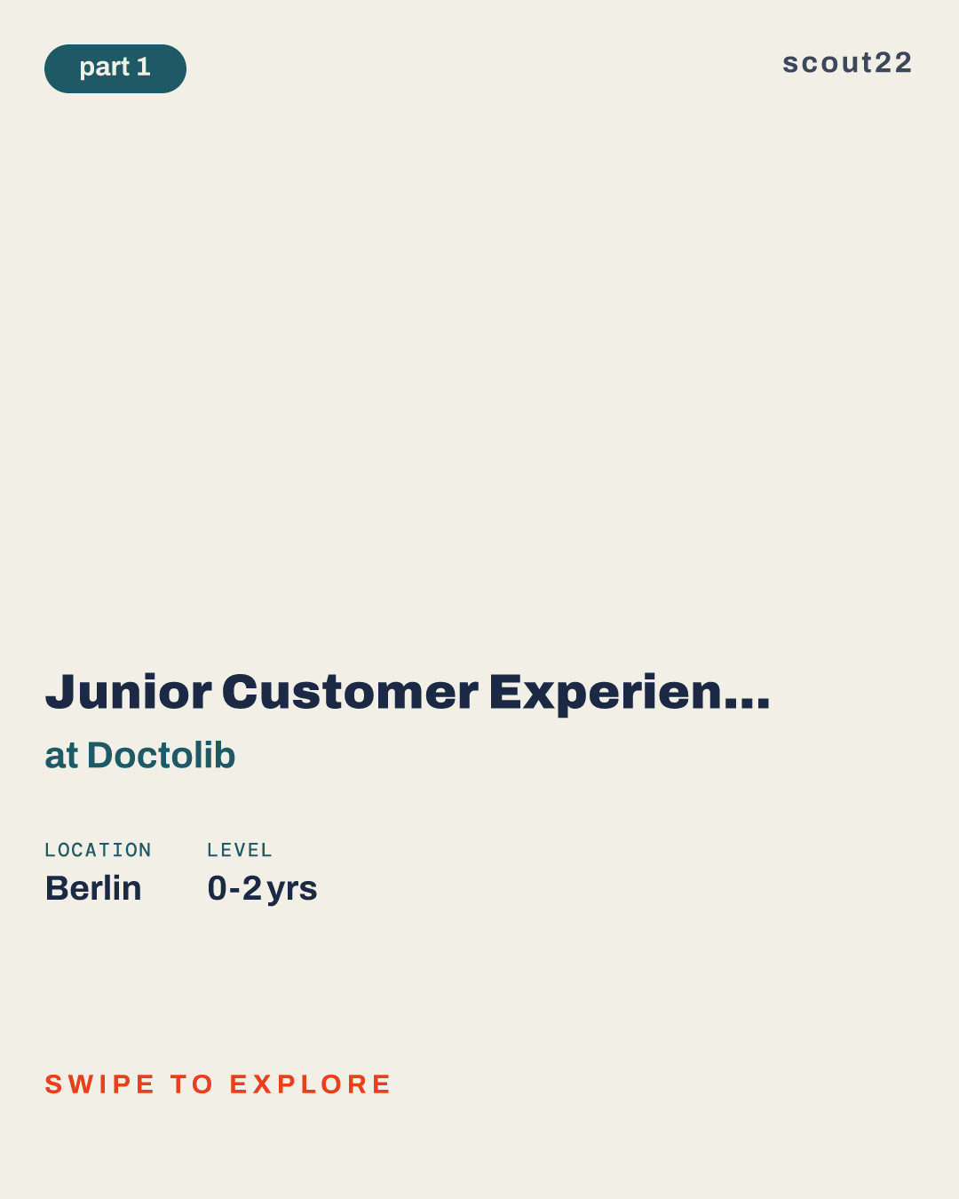 Junior Customer Experience Consultant (x/f/m) at Doctolib