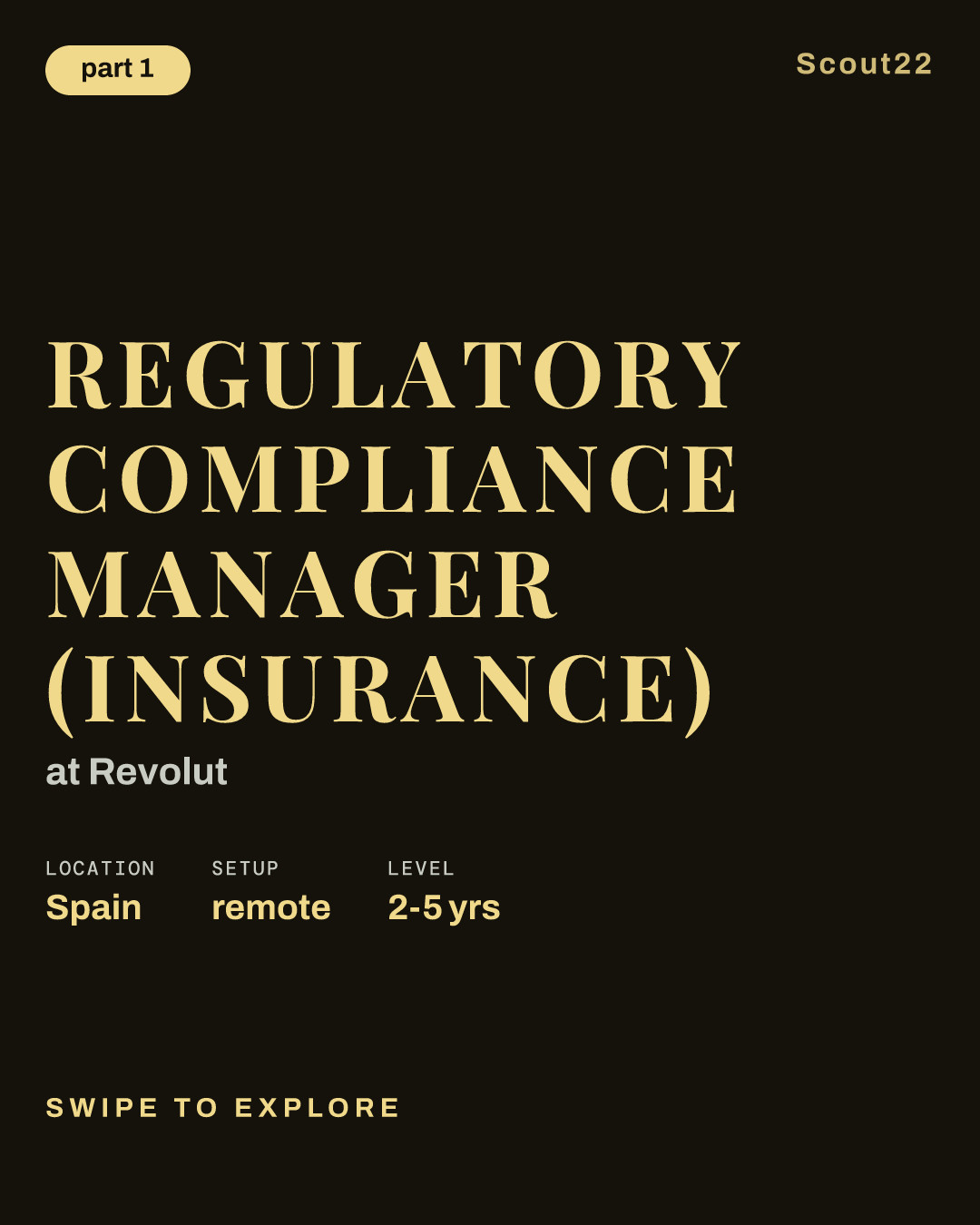 Regulatory Compliance Manager (Insurance) at Revolut