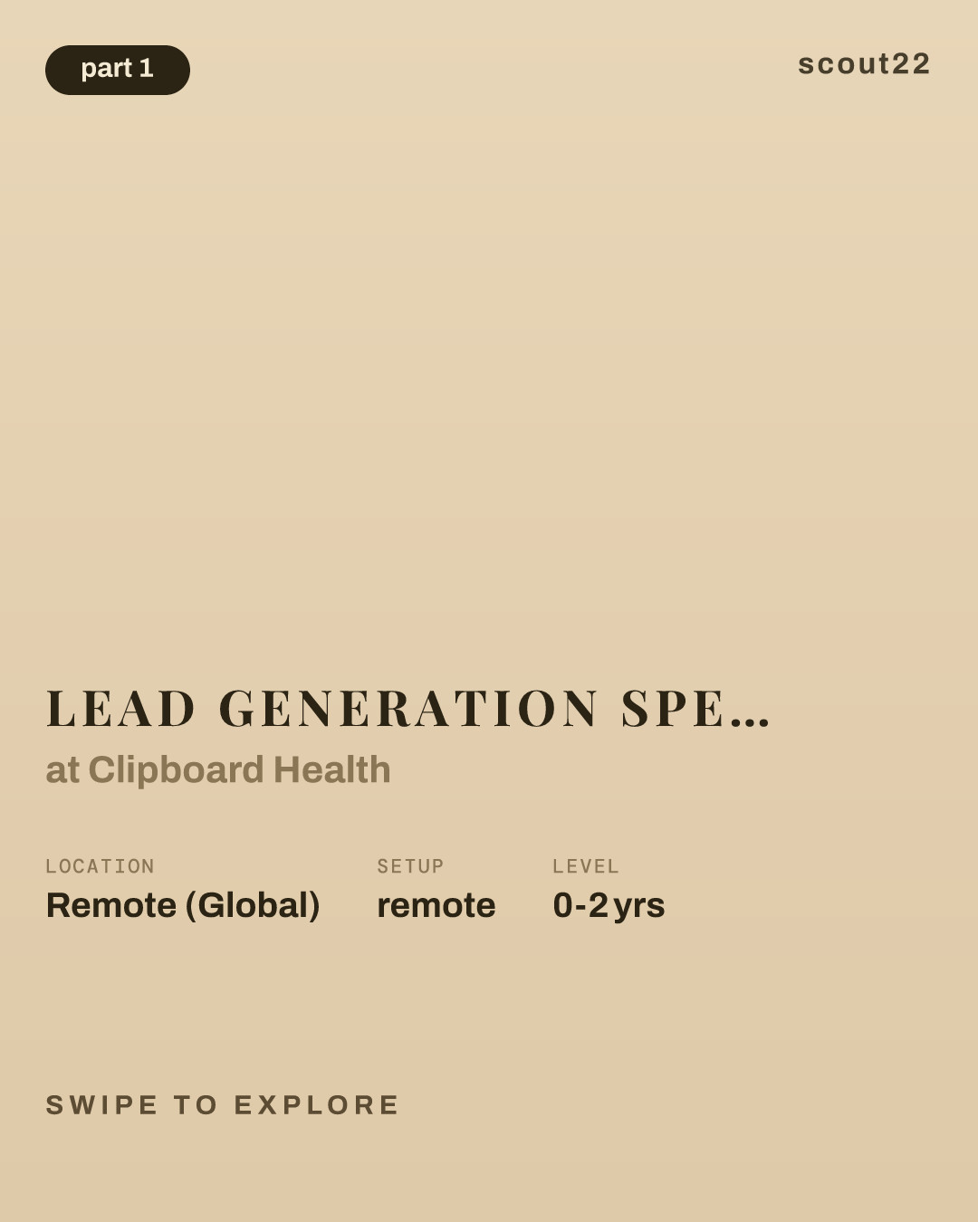 Lead Generation Specialist - Dental - International - After Hours at Clipboard Health