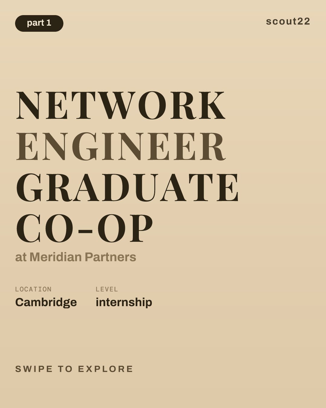 Network Engineer Graduate Co-op at Meridian Partners
