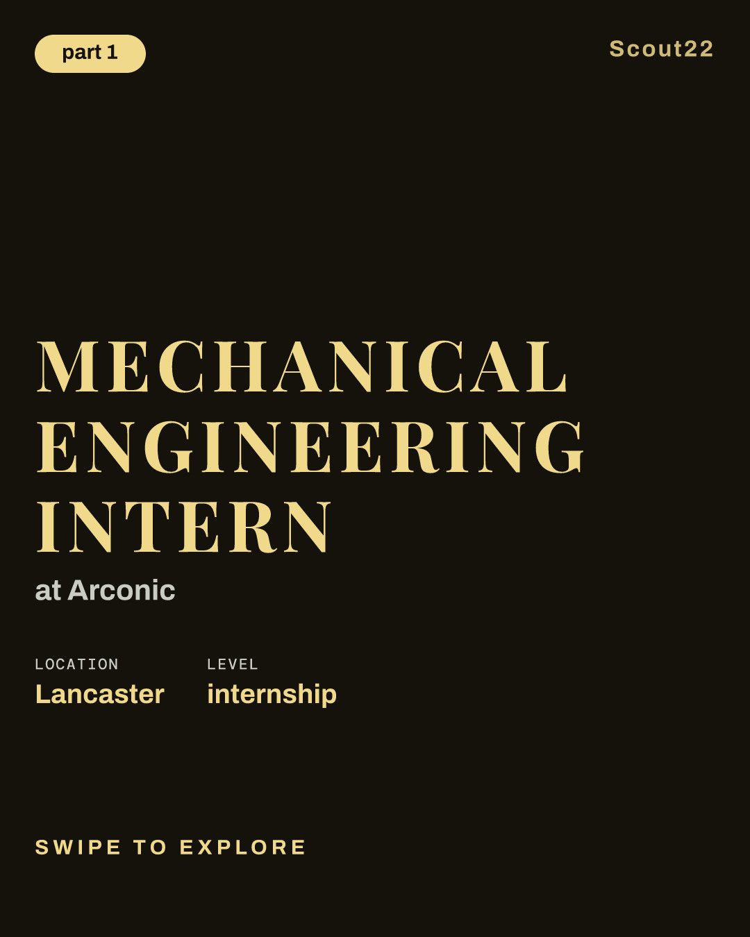 Mechanical Engineering Intern at Arconic