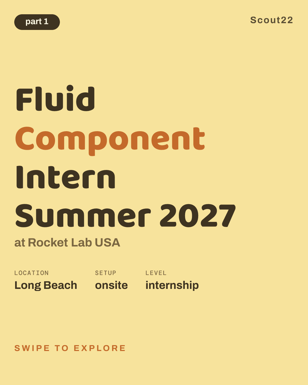 Fluid Component Intern Summer 2027 at Rocket Lab USA
