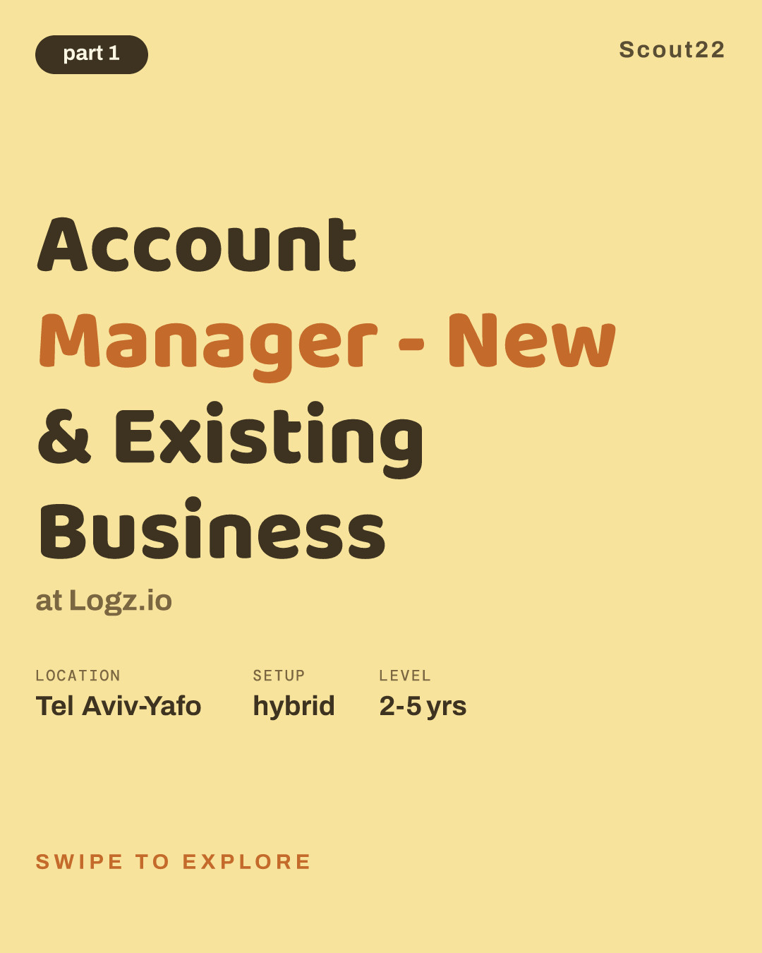 Account Manager - New & Existing Business at Logz.io