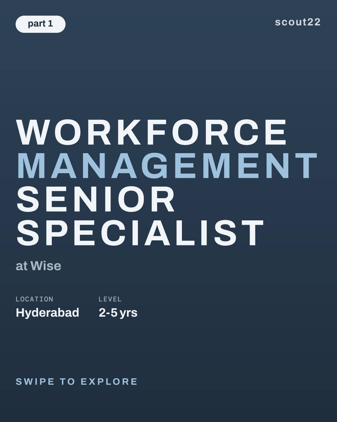 Workforce Management Senior Specialist at Wise