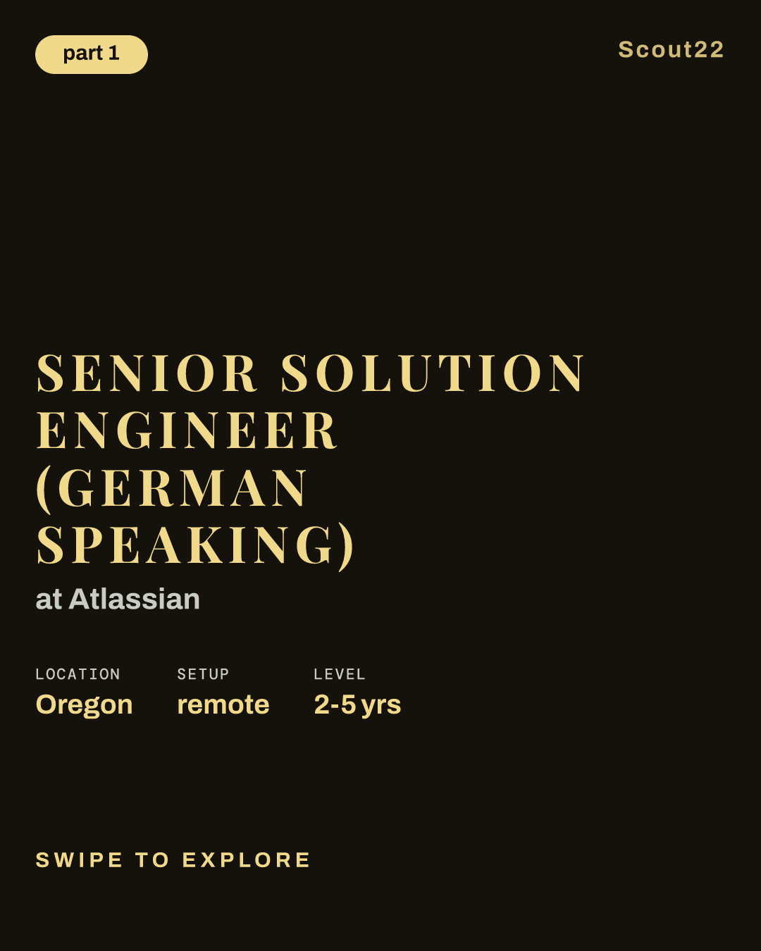 Senior Solution Engineer (German Speaking) at Atlassian
