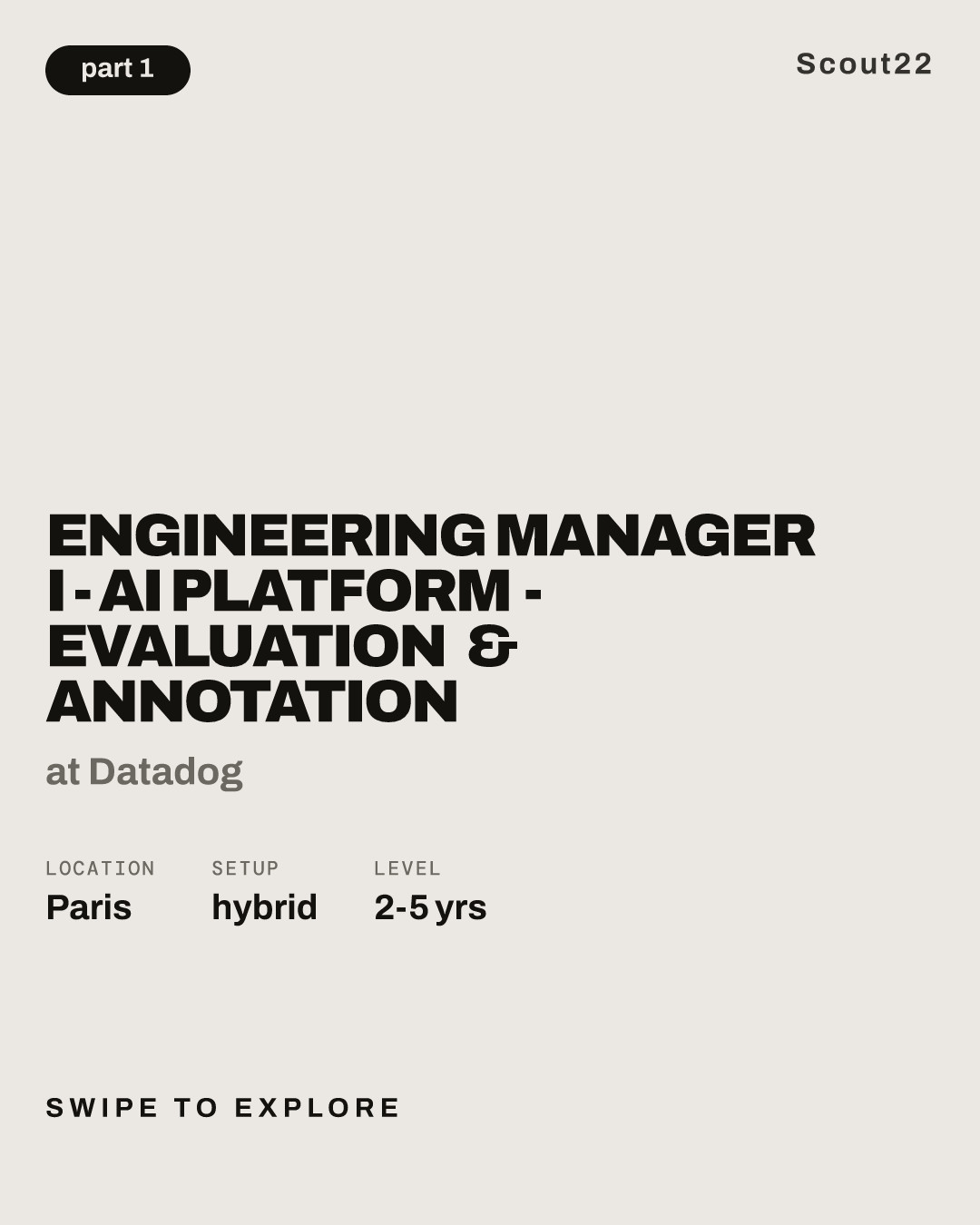 Engineering Manager I - AI Platform - Evaluation & Annotation at Datadog