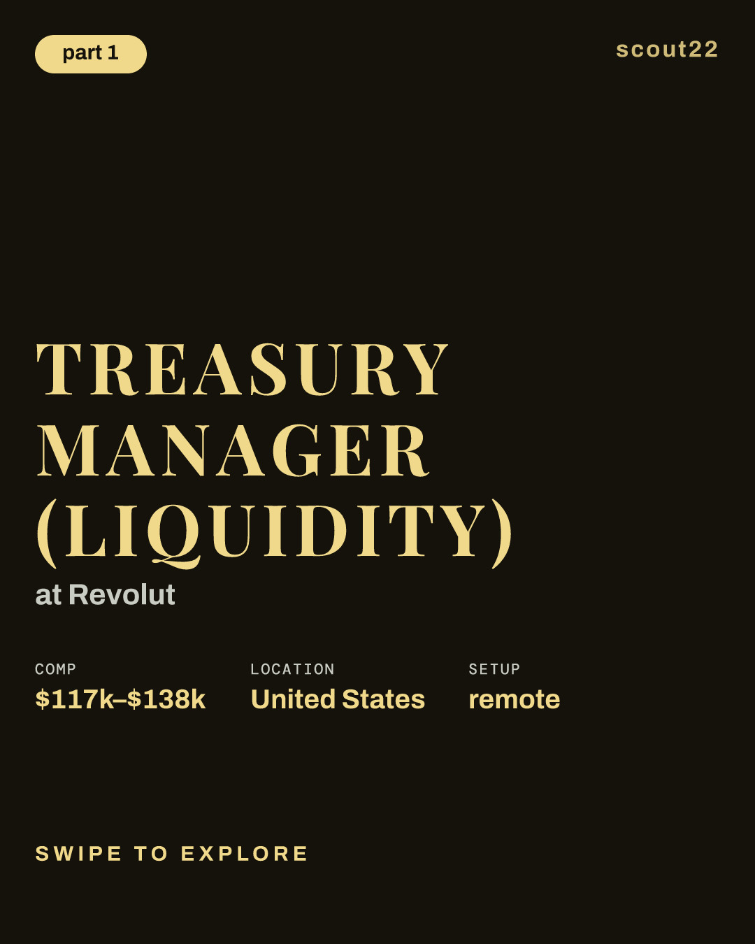 Treasury Manager (Liquidity) at Revolut