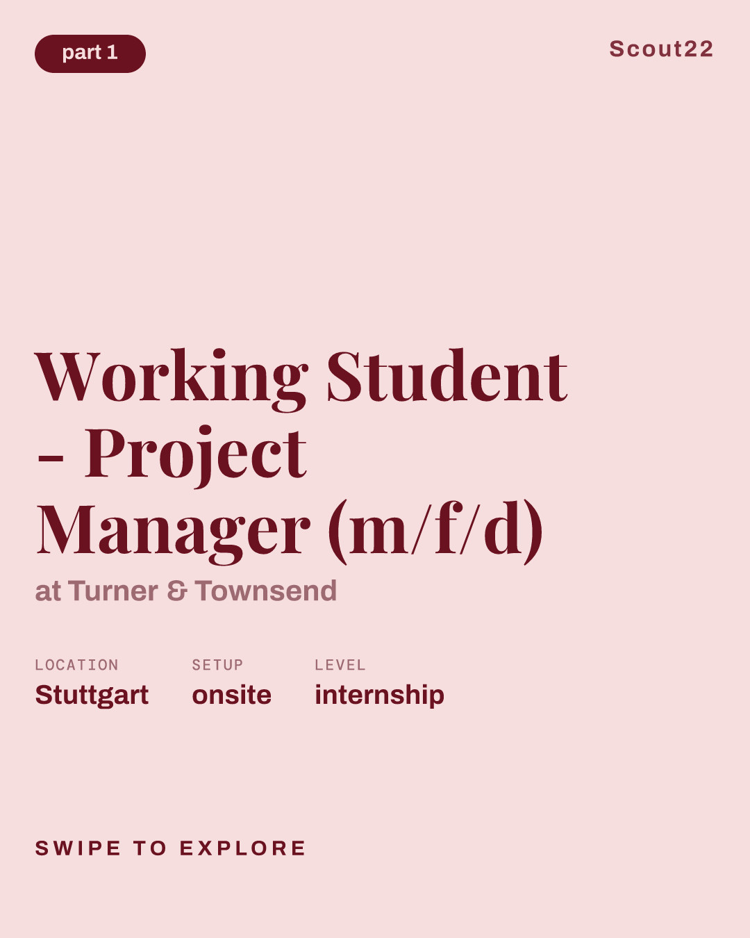Working Student - Project Manager (m/f/d) at Turner & Townsend