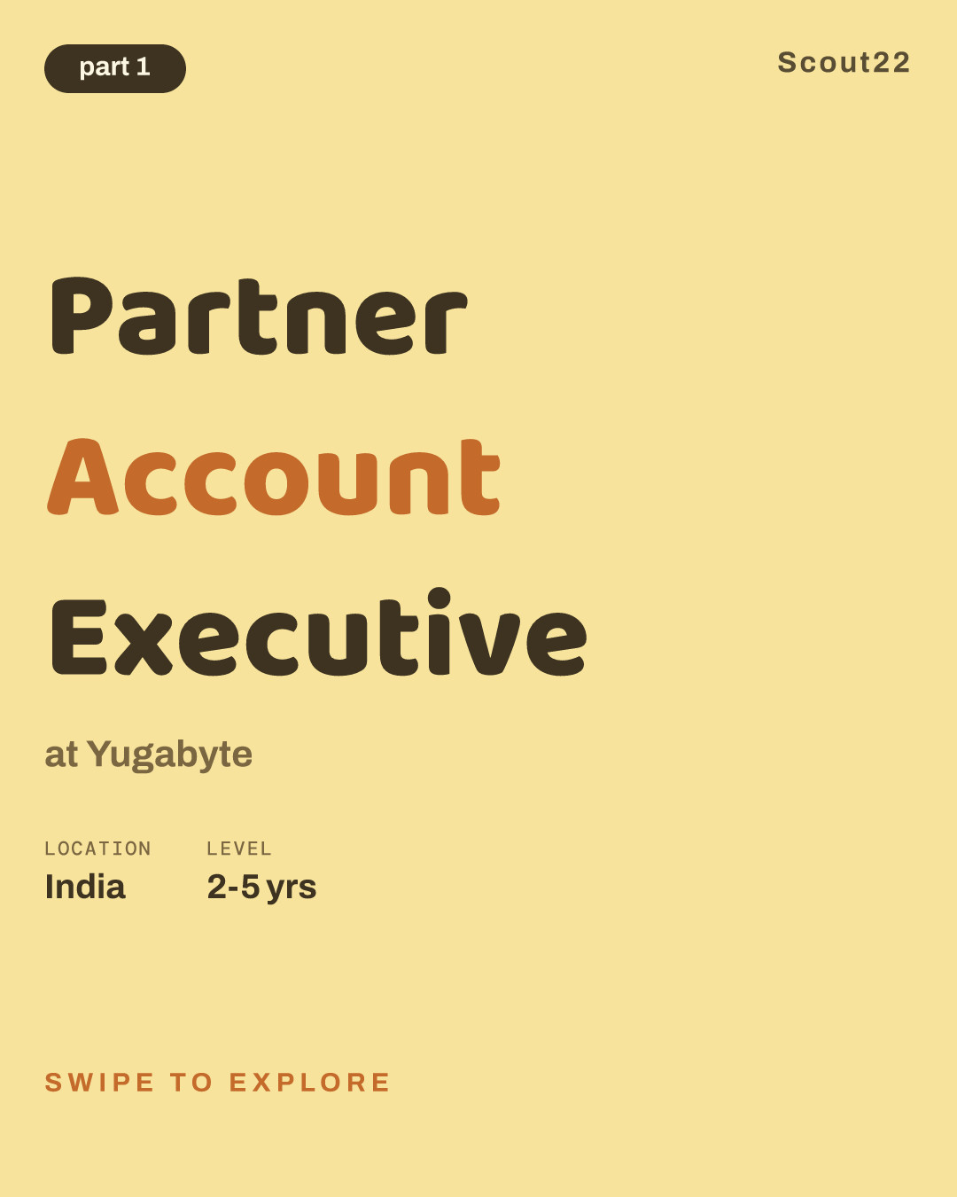 Partner Account Executive at Yugabyte