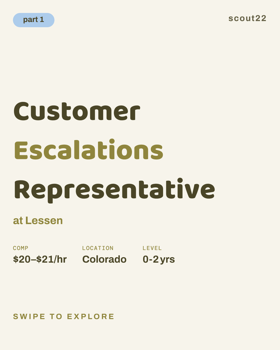 Customer Escalations Representative at Lessen