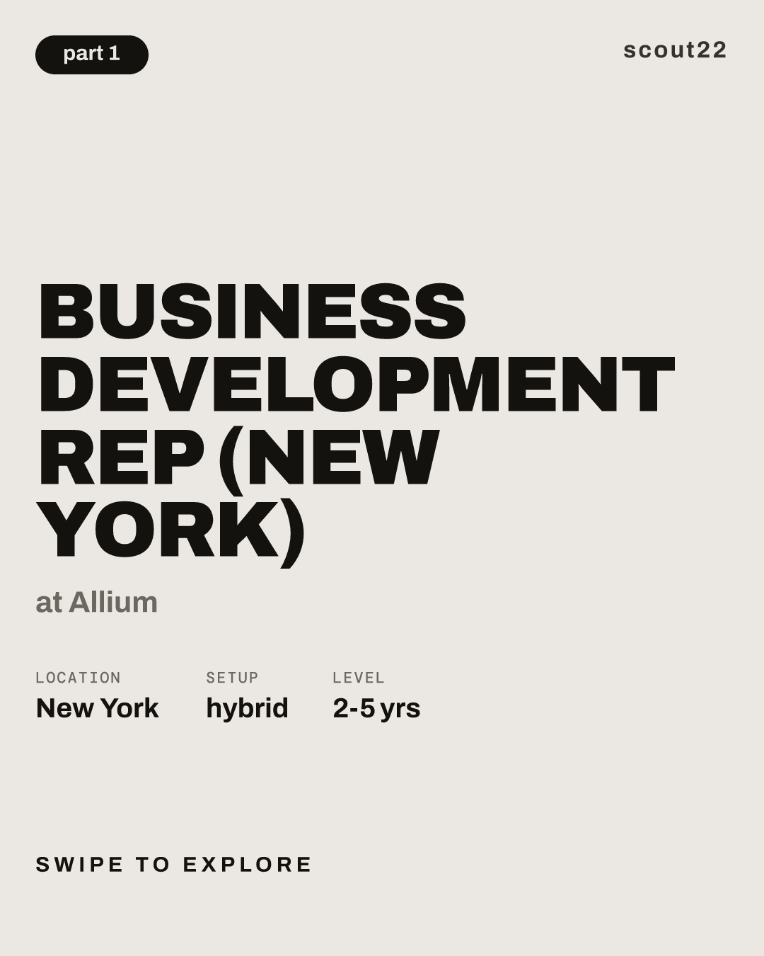 Business Development Rep (New York) at Allium