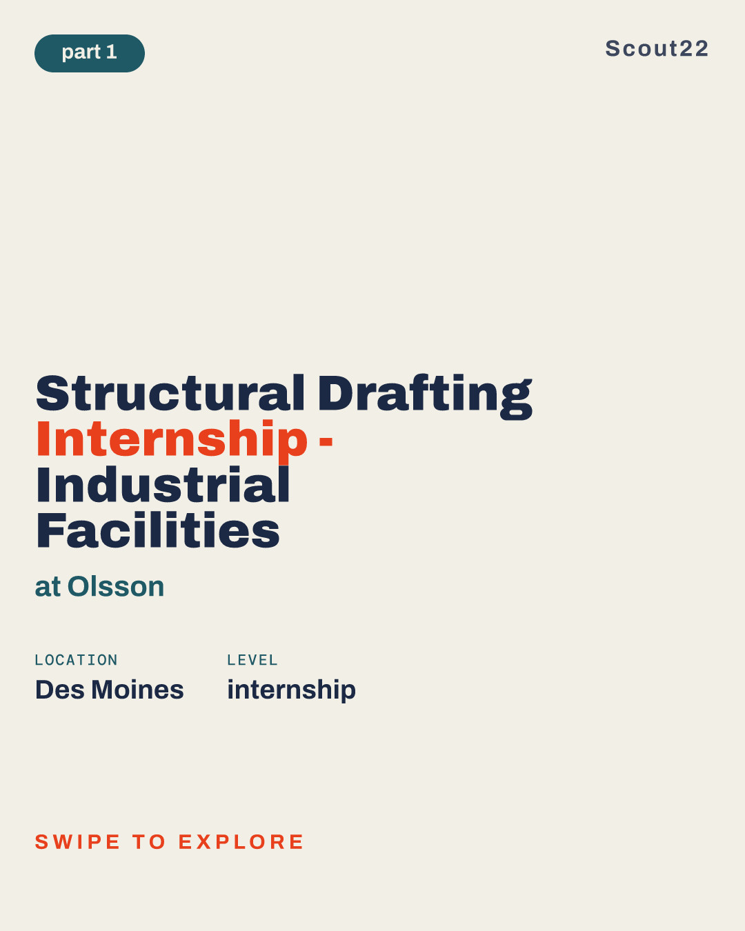 Structural Drafting Internship - Industrial Facilities at Olsson