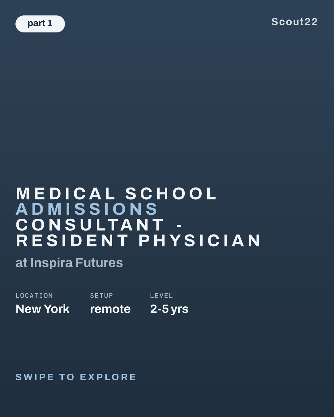 Medical School Admissions Consultant - Resident Physician at Inspira Futures