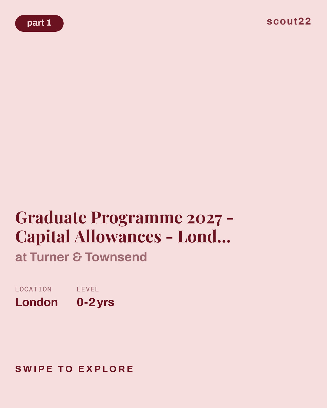 Graduate Programme 2027 - Capital Allowances - London at Turner & Townsend