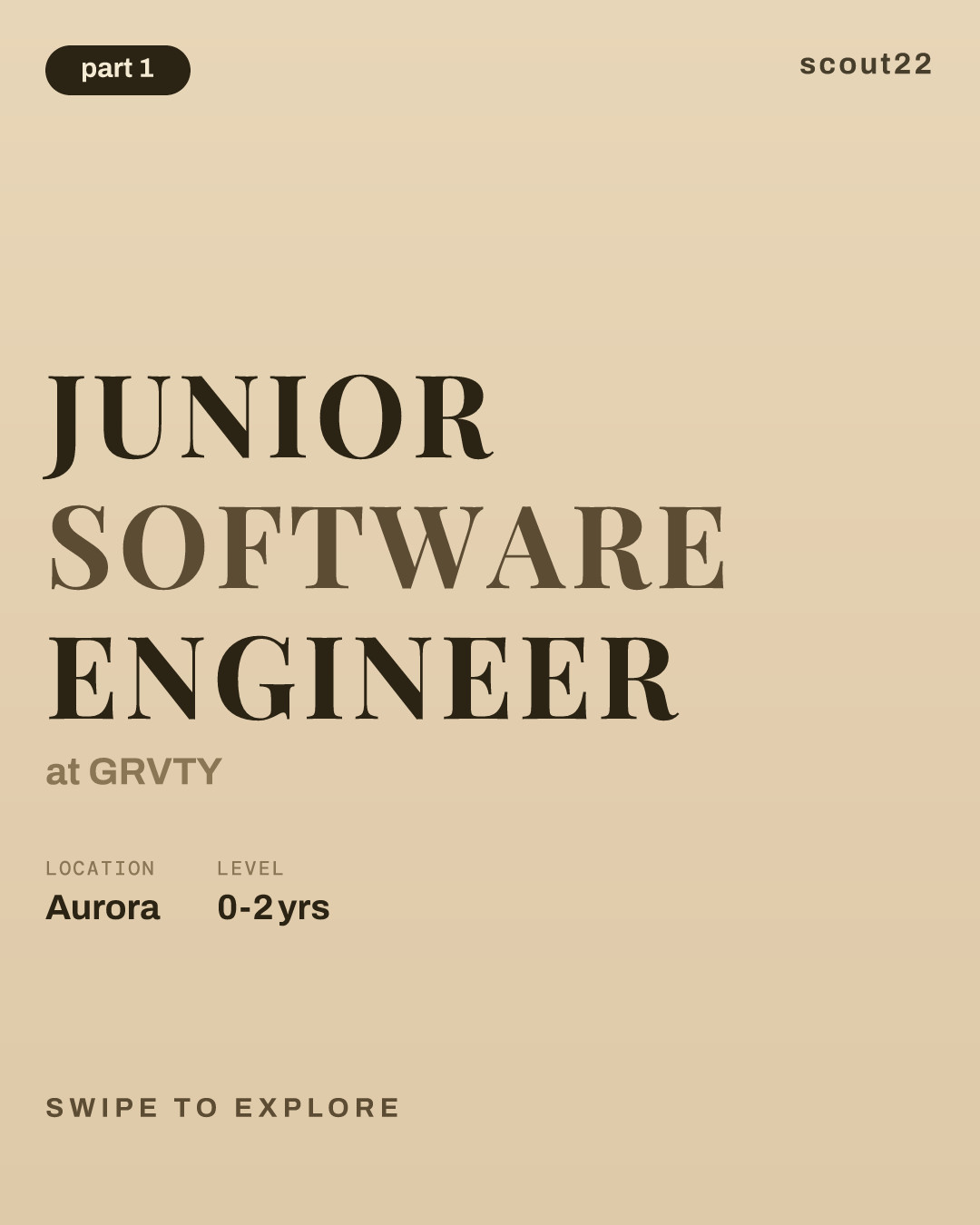 Junior Software Engineer at GRVTY
