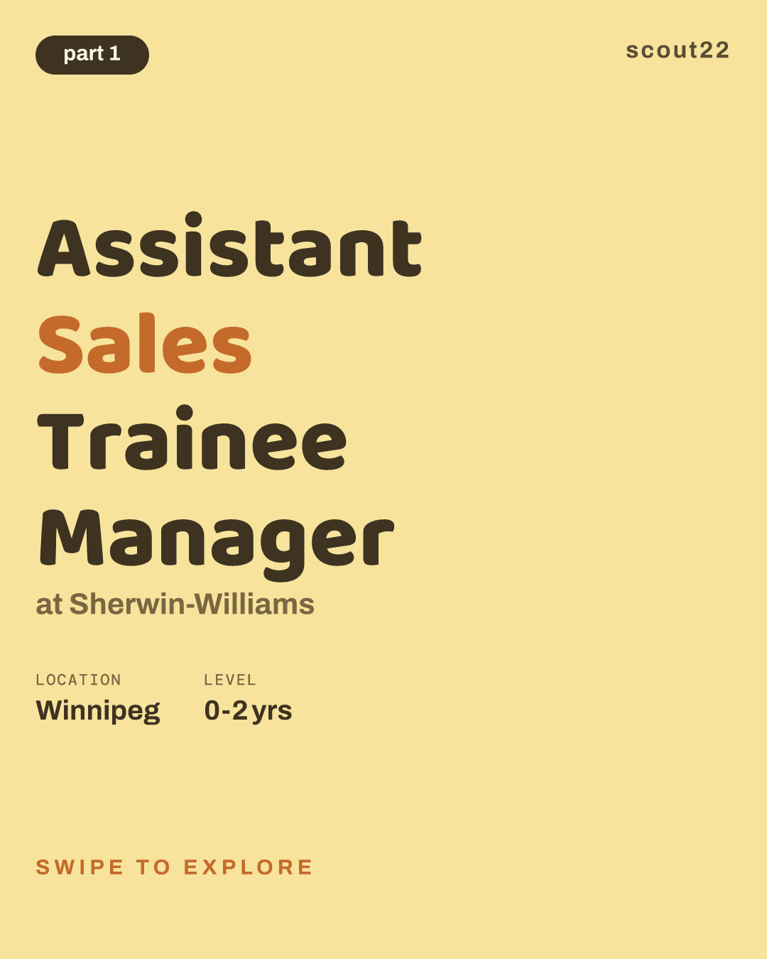 Assistant Sales Trainee Manager at Sherwin-Williams