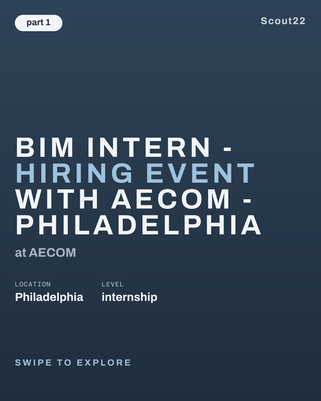 BIM Intern - Hiring Event with AECOM - Philadelphia at AECOM