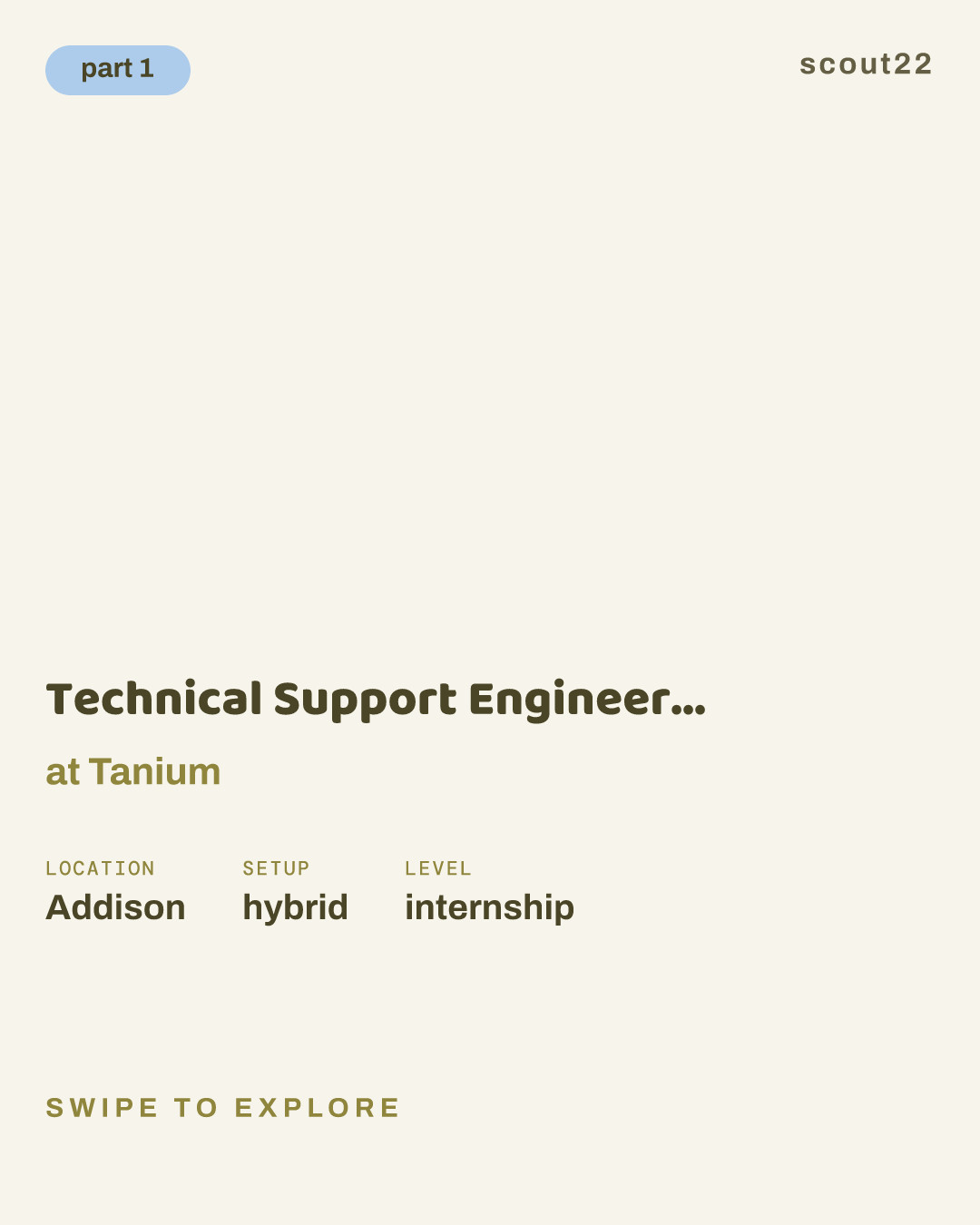 Technical Support Engineer (TSE) Intern at Tanium