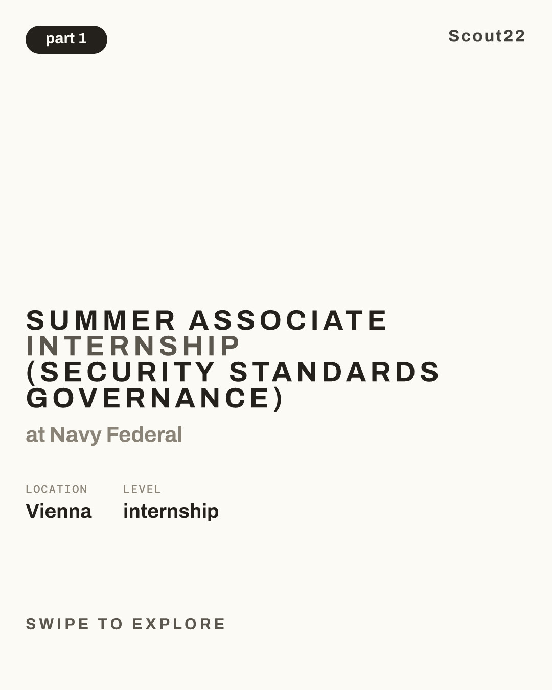 Summer Associate Internship (Security Standards Governance) at Navy Federal