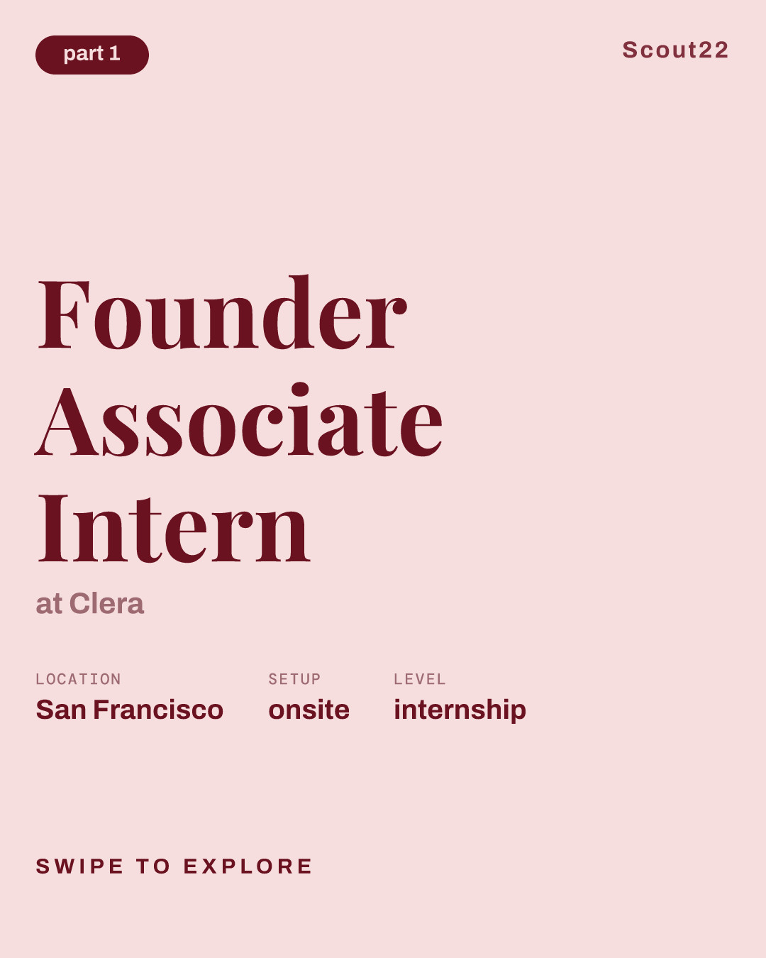 Founder Associate Intern at Clera