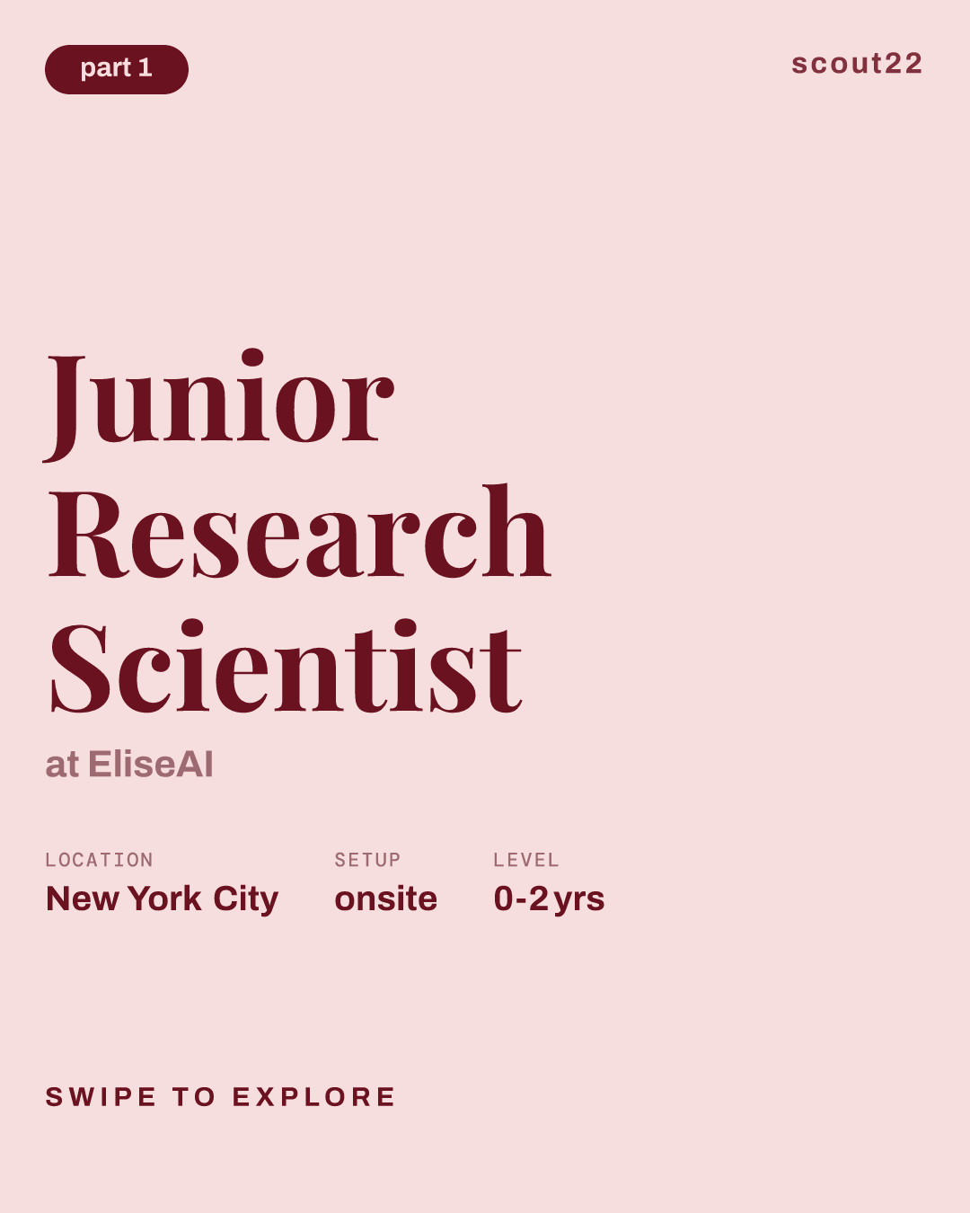 Junior Research Scientist at EliseAI