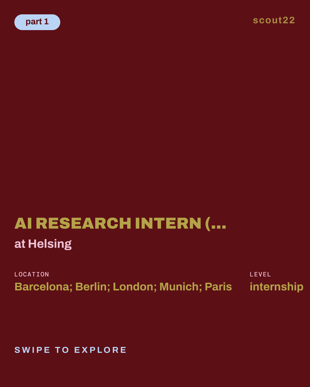AI Research Intern (PhD) – 3D Computer Vision at Helsing