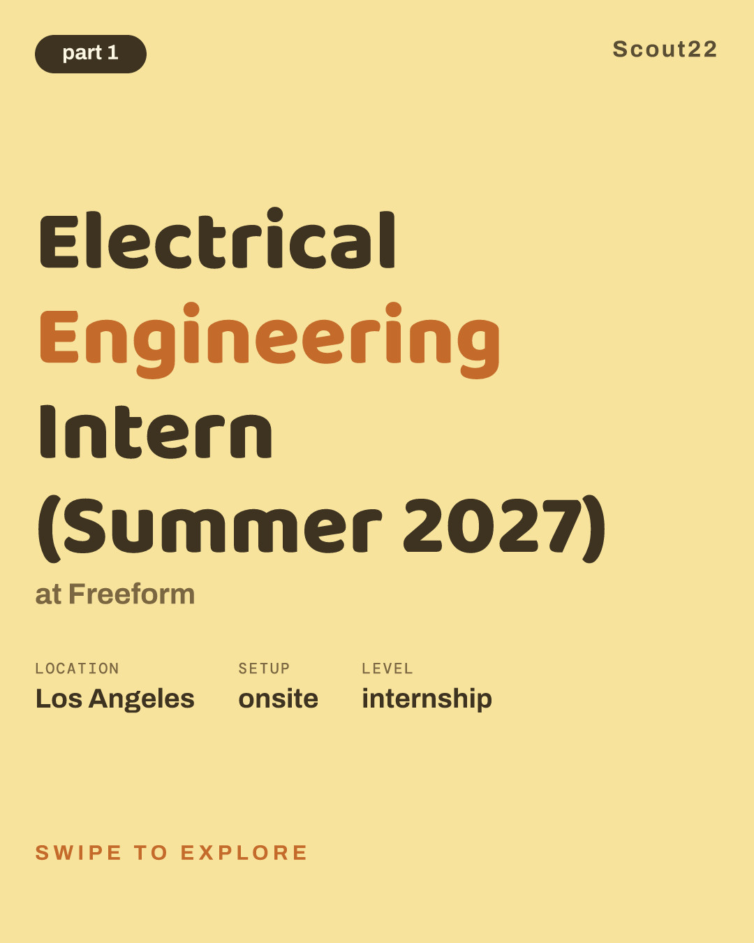 Electrical Engineering Intern (Summer 2027) at Freeform